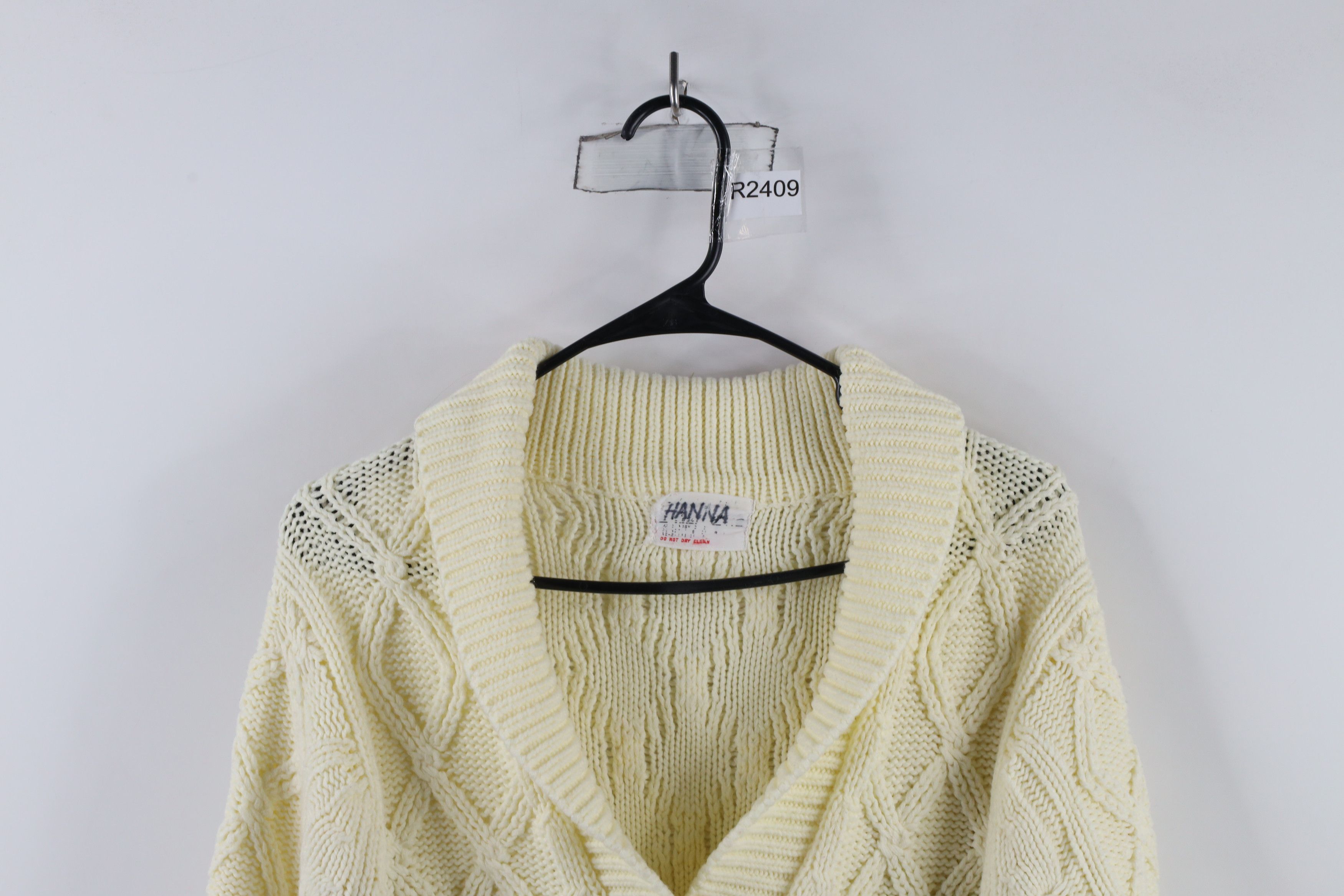 Vintage Vintage 60s 70s Streetwear Fisherman Knit Cardigan Sweater Size M / US 6-8 / IT 42-44 - 2 Thumbnail