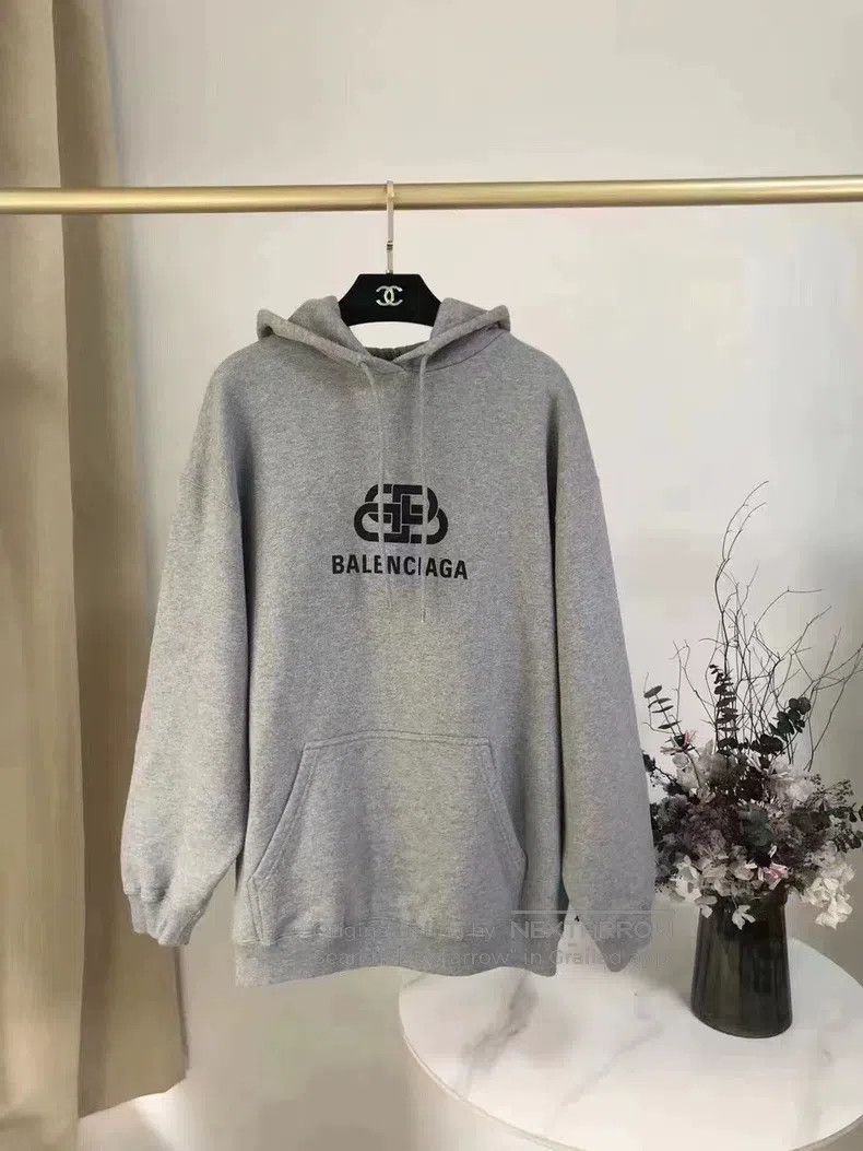 Balenciaga Balenciaga Gray Zip Hoodie Size US S / EU 44-46 / 1 - 1 Thumbnail