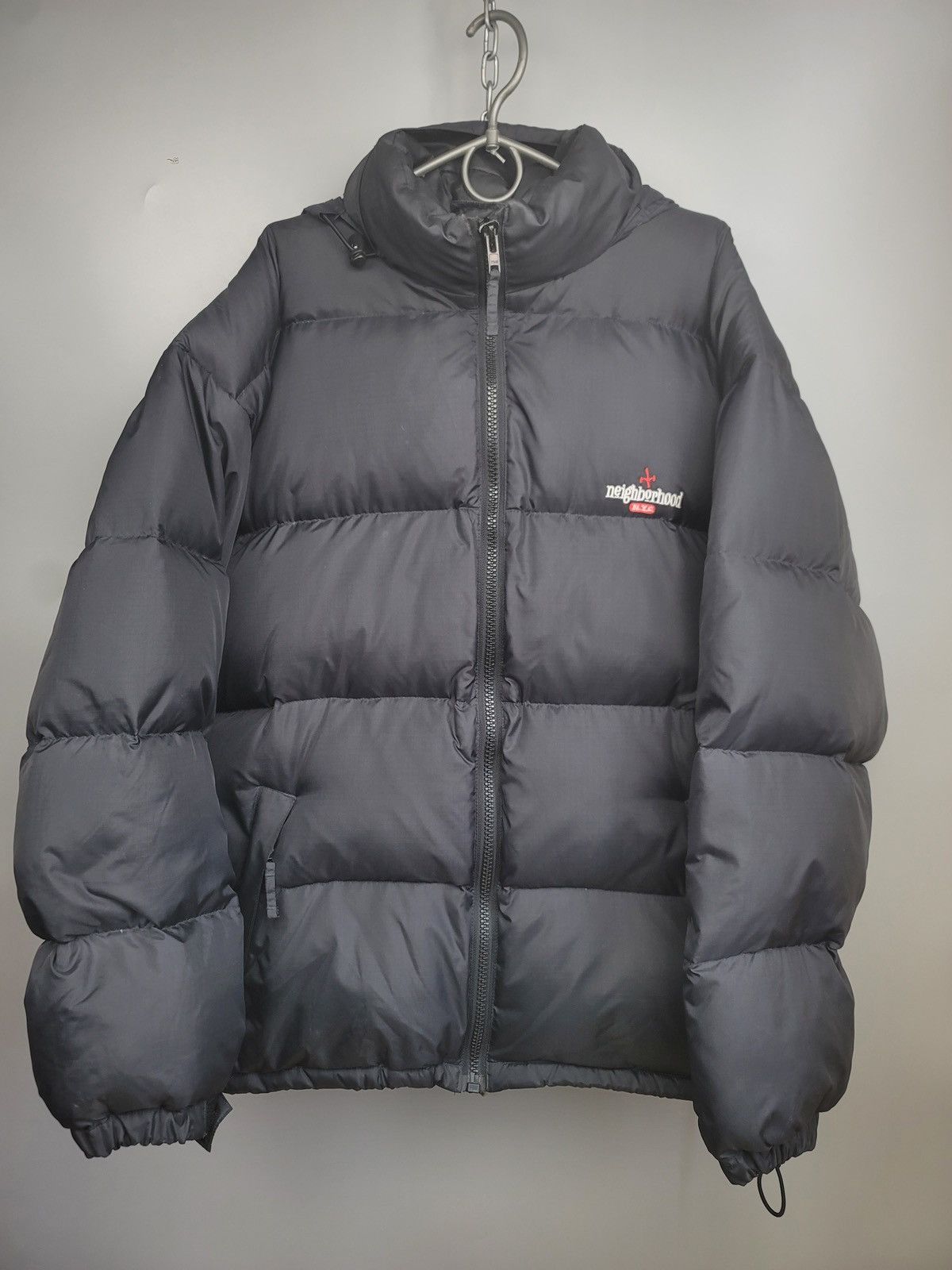 Neighborhood Vintage Neighborhood NYC Down Blend Black Puffer Jacket Size US L / EU 52-54 / 3 - 1 Thumbnail