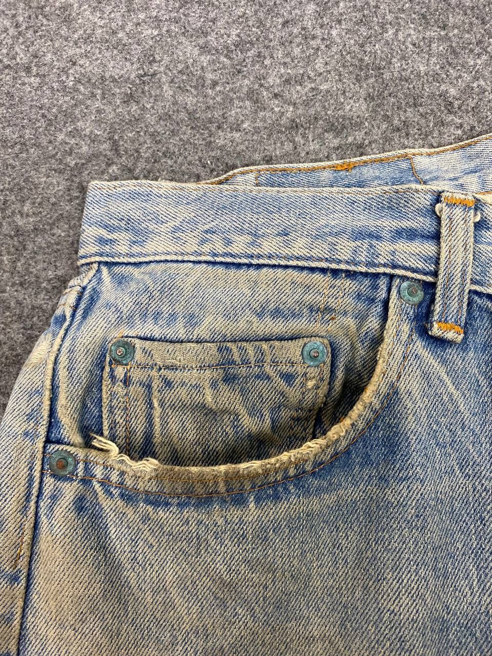 Levi's vintage levis 501 single R distressed denim Size US 36 / EU 52 - 14 Thumbnail