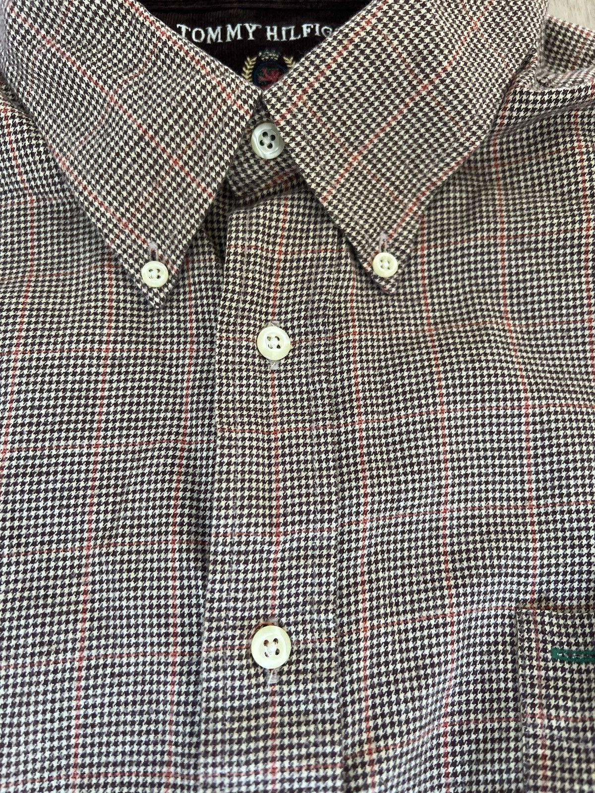 Designer × Tommy Hilfiger × Vintage Vintage Tommy Hilfiger Plaid Dress Shirt Size US XXL / EU 58 / 5 - 4 Thumbnail
