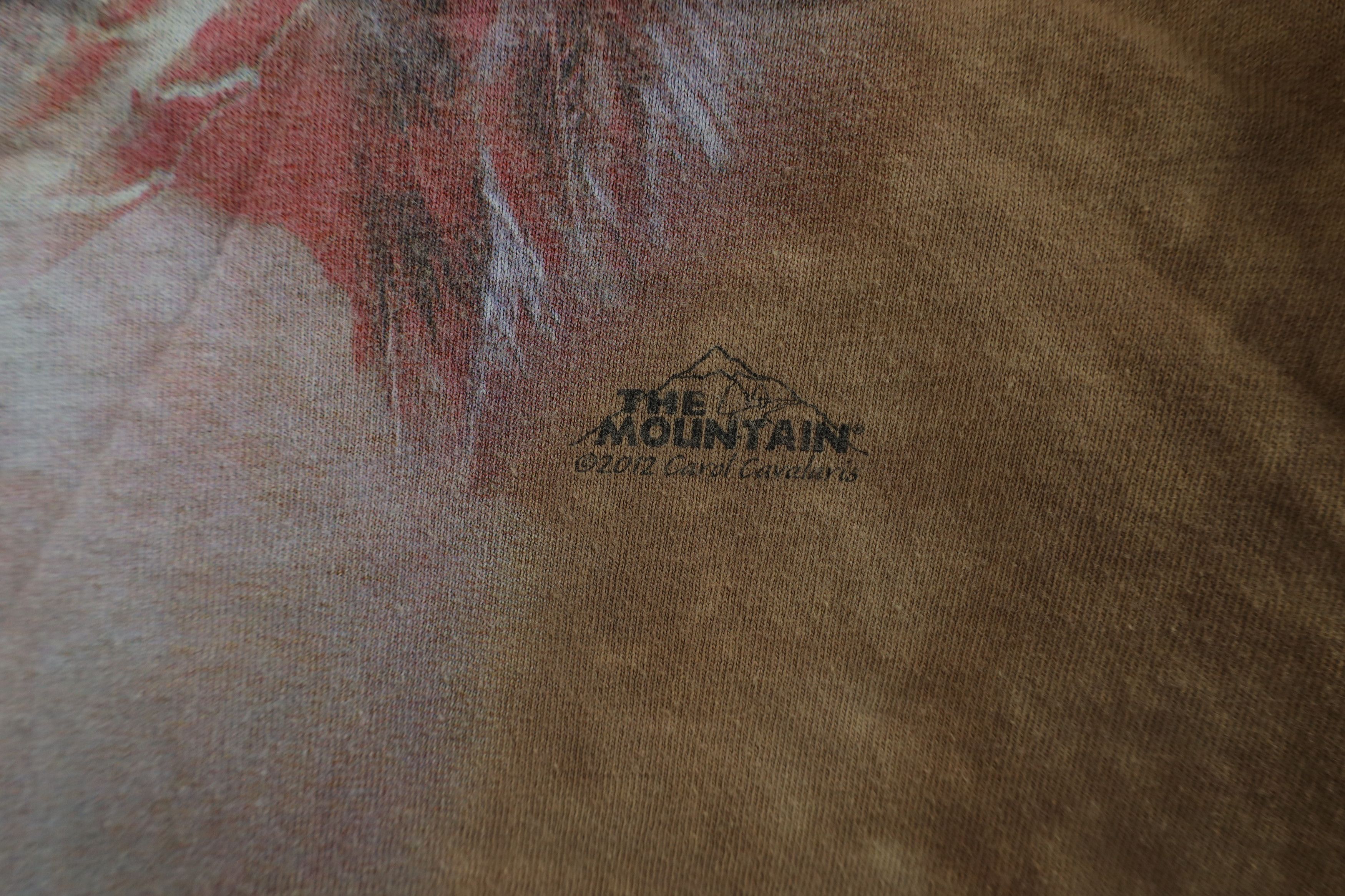 Vintage Vintage Y2K Streetwear Acid Wash Indian Wolf T-Shirt Brown Size US XXL / EU 58 / 5 - 5 Thumbnail