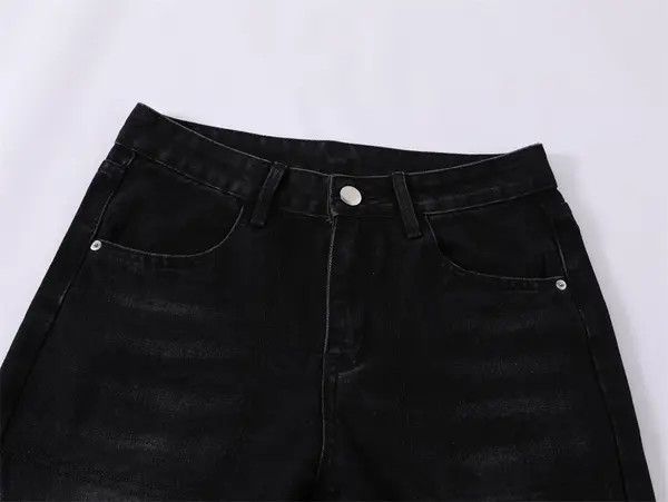 VIBE Men's hip-hop trend casual ink-splashed loose wide-leg jeans Size US 32 / EU 48 - 3 Thumbnail