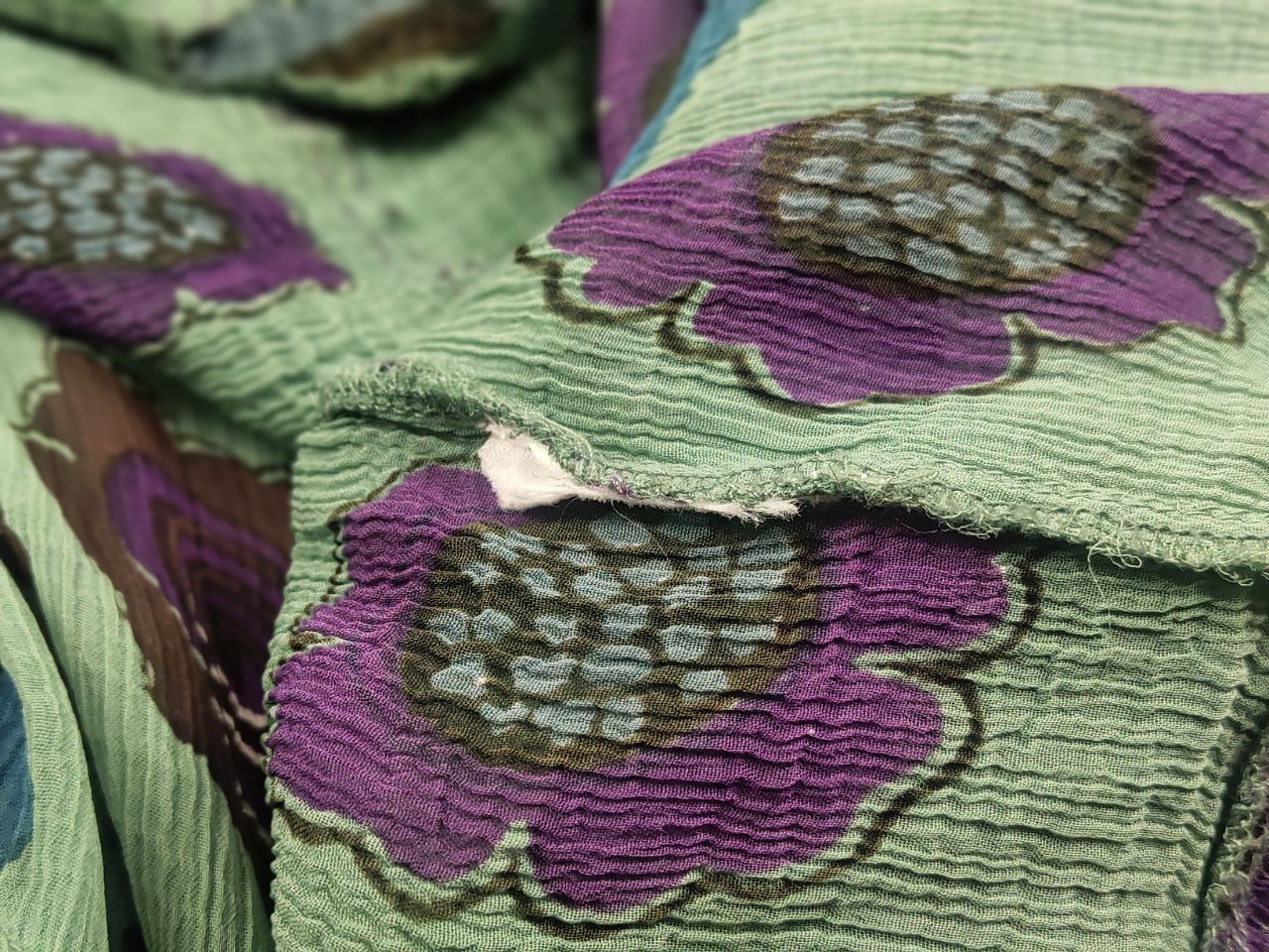 Gudrun Sjoden Gudrun Sjödén Floral print green Light blouse tunic Size XL / US 12-14 / IT 48-50 - 15 Thumbnail