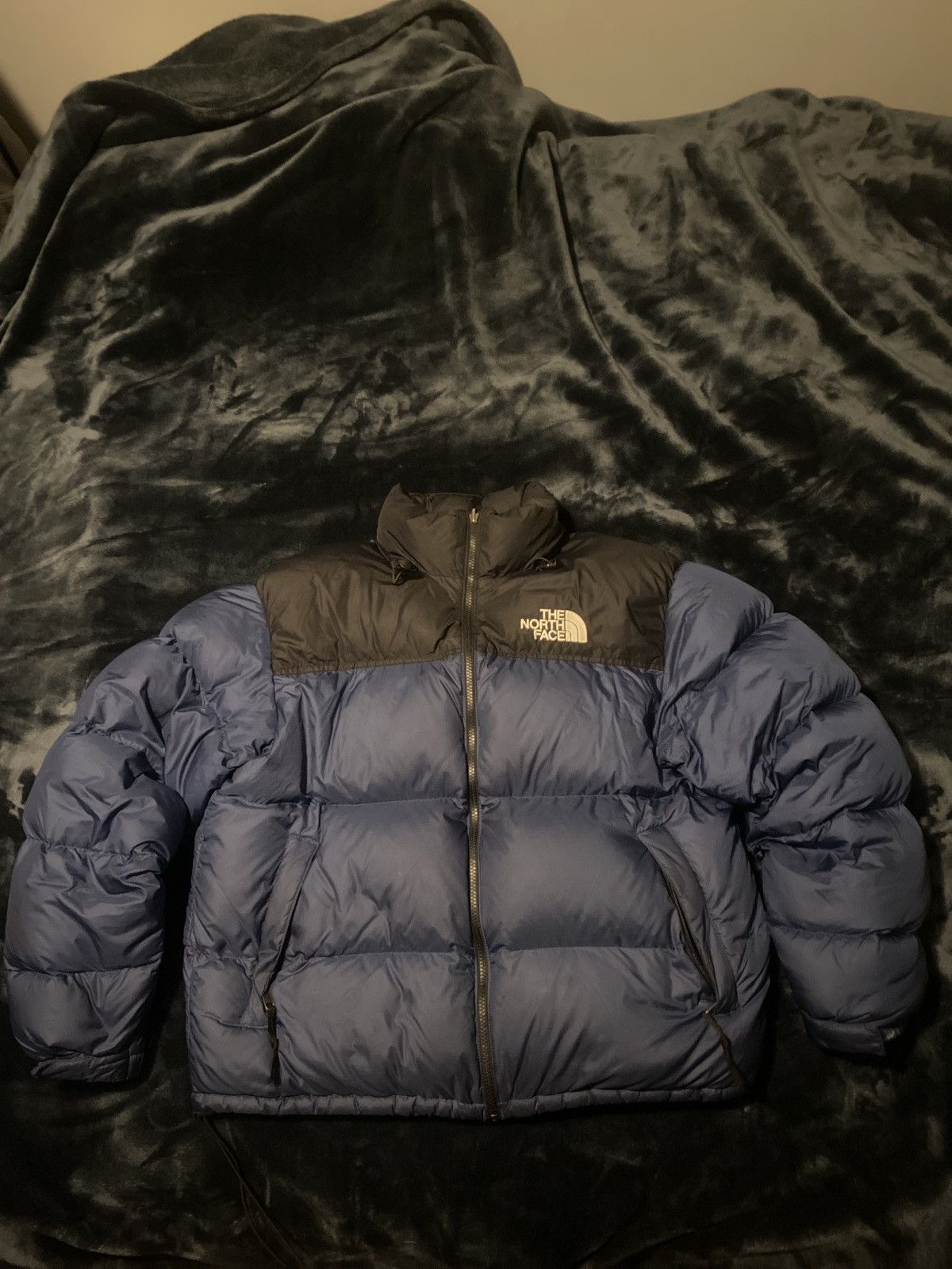 The North Face North Face Puffer Jacket - Navy/Black Size US L / EU 52-54 / 3 - 1 Thumbnail