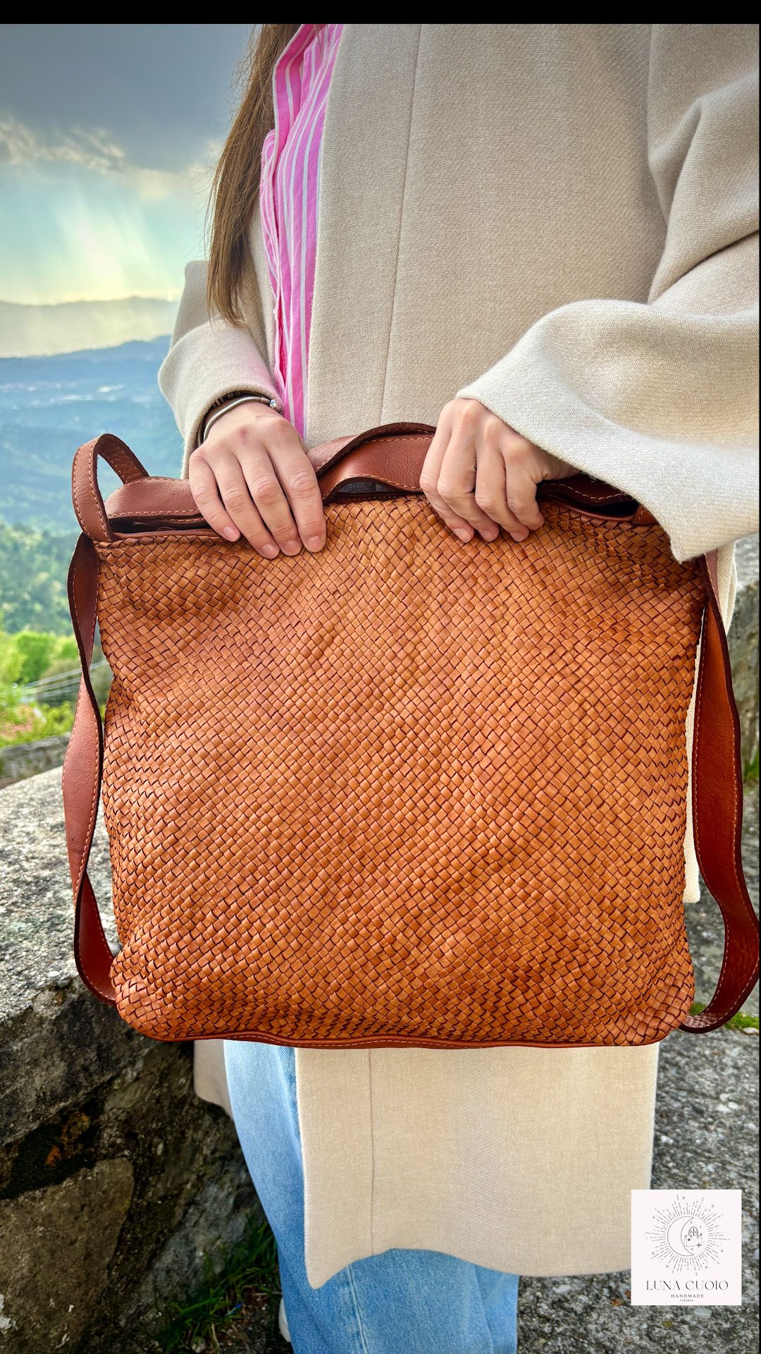 Vera Pelle Handwoven Italian Leather Bag Size ONE SIZE - 2 Thumbnail