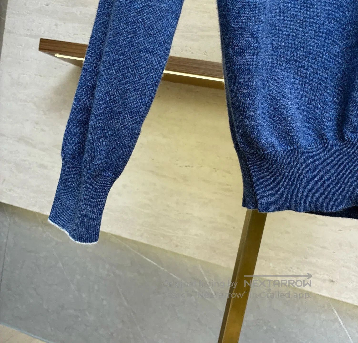 Brunello Cucinelli Blue Cashmere Zip Cardigan by Brunello Cucinelli. Size US M / EU 48-50 / 2 - 7 Thumbnail