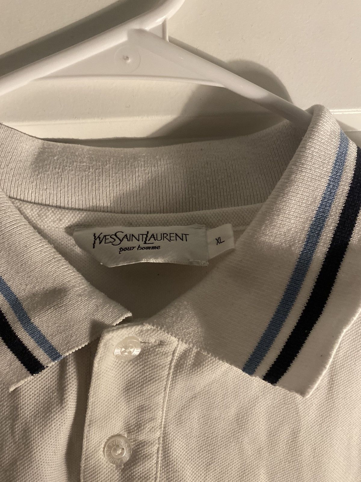 Designer × Saint Laurent Paris × Yves Saint Laurent Vintage Yves Saint Laurent Polo Size US XL / EU 56 / 4 - 4 Thumbnail