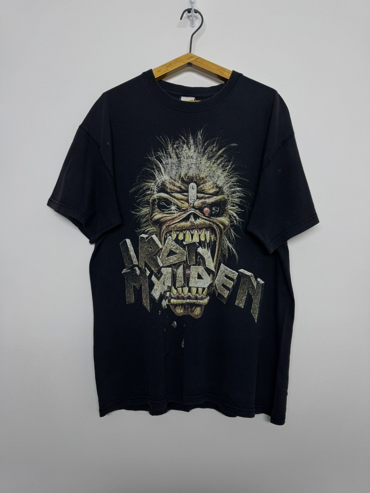 Iron Maiden Vintage 1989 Iron Maiden Eddie Crunch Black T-shirt Size US M / EU 48-50 / 2 - 1 Thumbnail