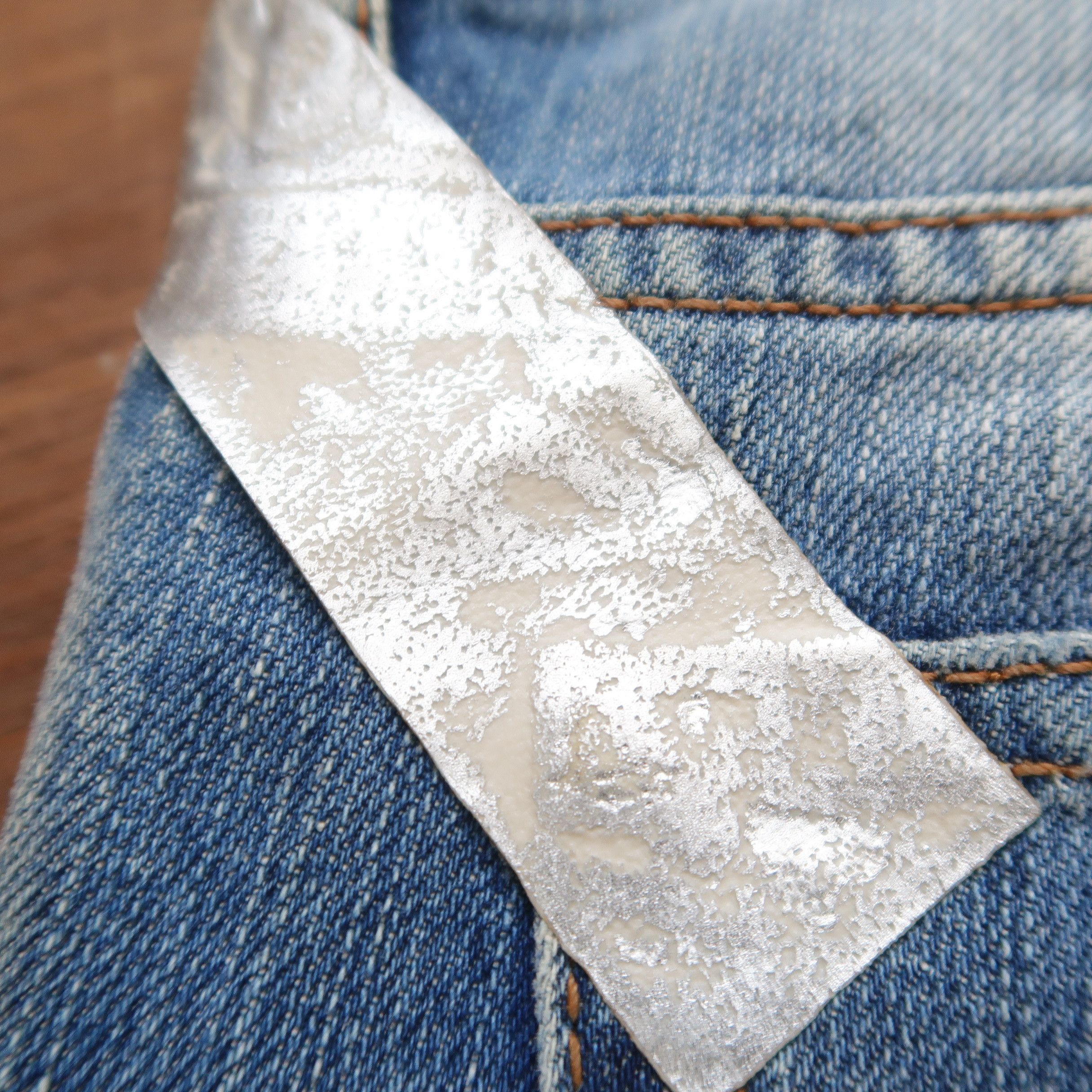 Just Cavalli Just Cavalli Distressed Patchwork Denim like Hedi Slimane Size US 29 - 19 Thumbnail