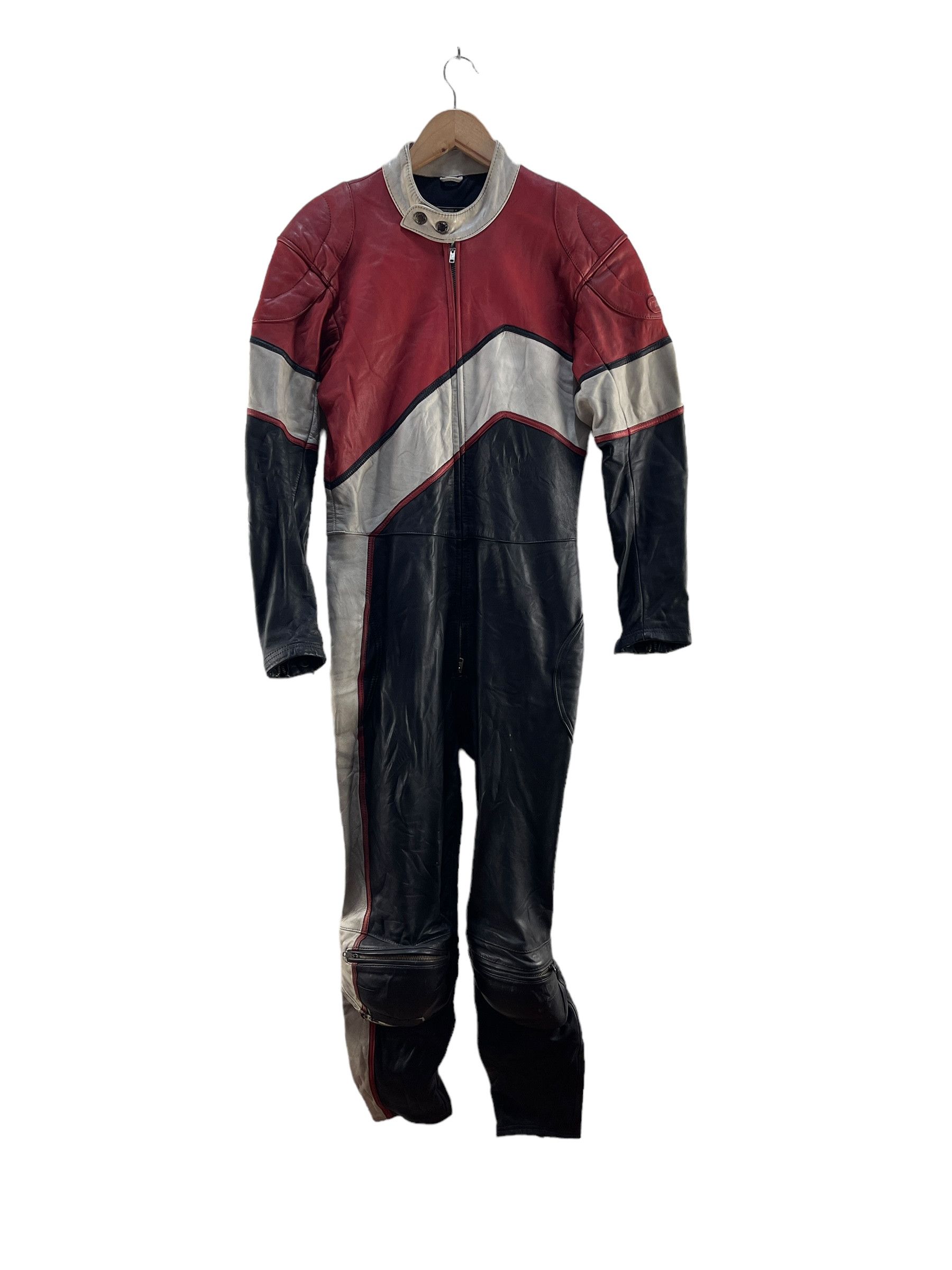 Genuine Leather Vintage Top Rider by Nagato Rider Racing Suit Jacket Size US 30 / EU 46 - 2 Thumbnail