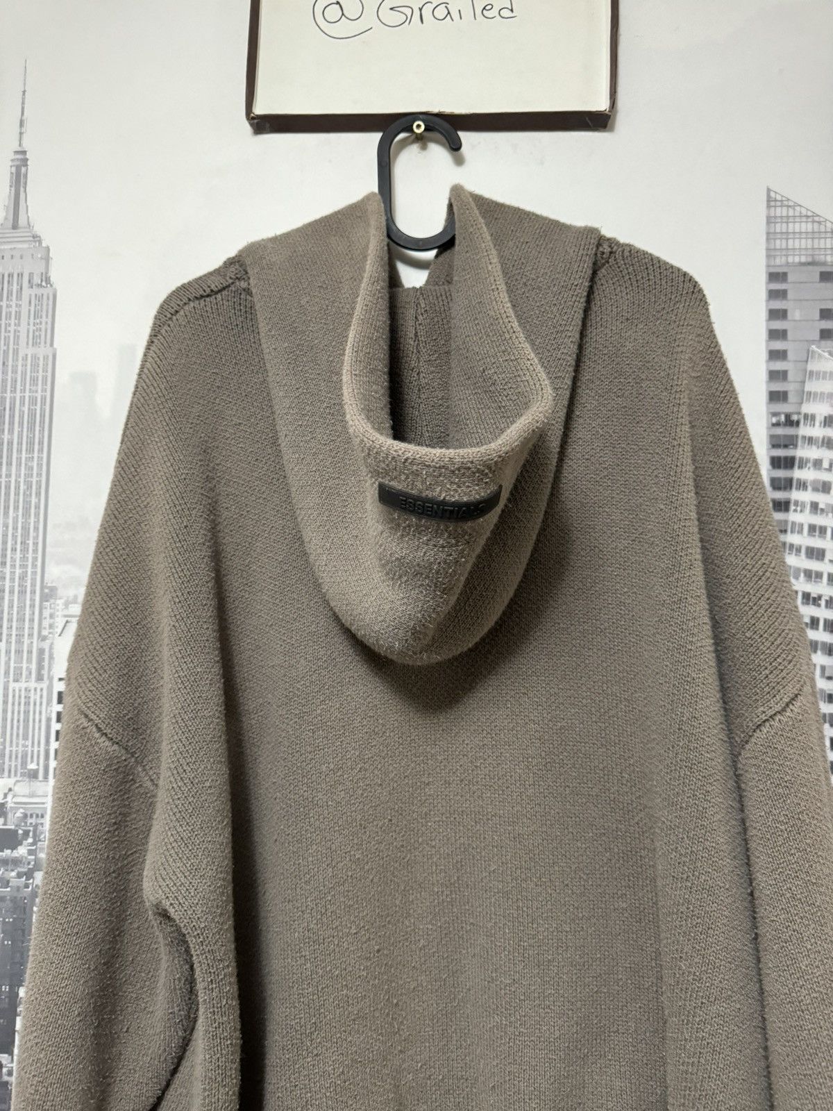 Fear of God 🔥Fear of God Essentials Knit Pullover Hoodie Taupe SZ Small Size US S / EU 44-46 / 1 - 10 Thumbnail