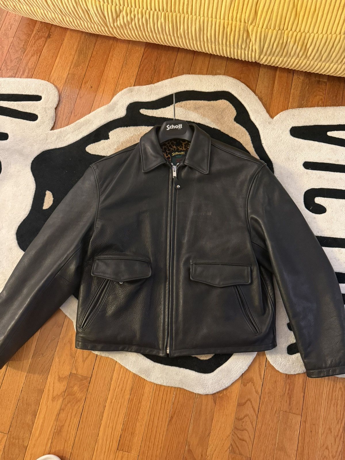 Supreme SUPREME SCHOTT LEATHER CAR COAT | Grailed