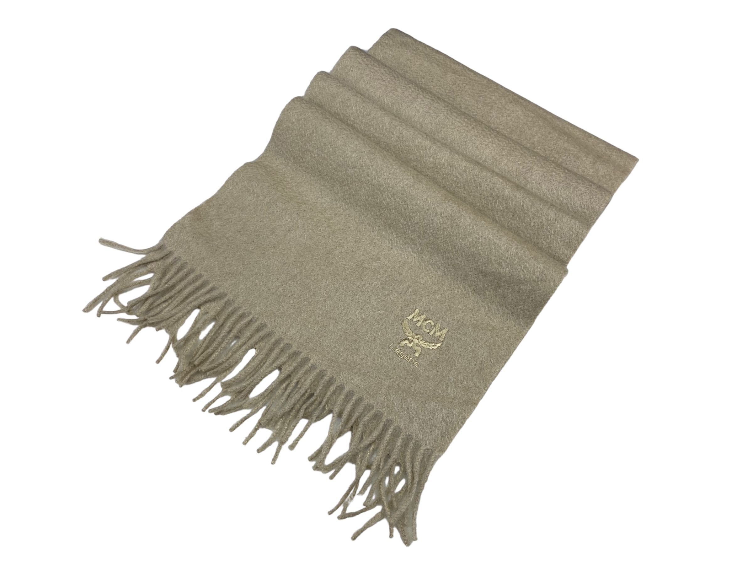 MCM × Vintage MCM Legere scarf Embroidery Wool Vintage Scarves Size ONE SIZE - 3 Thumbnail