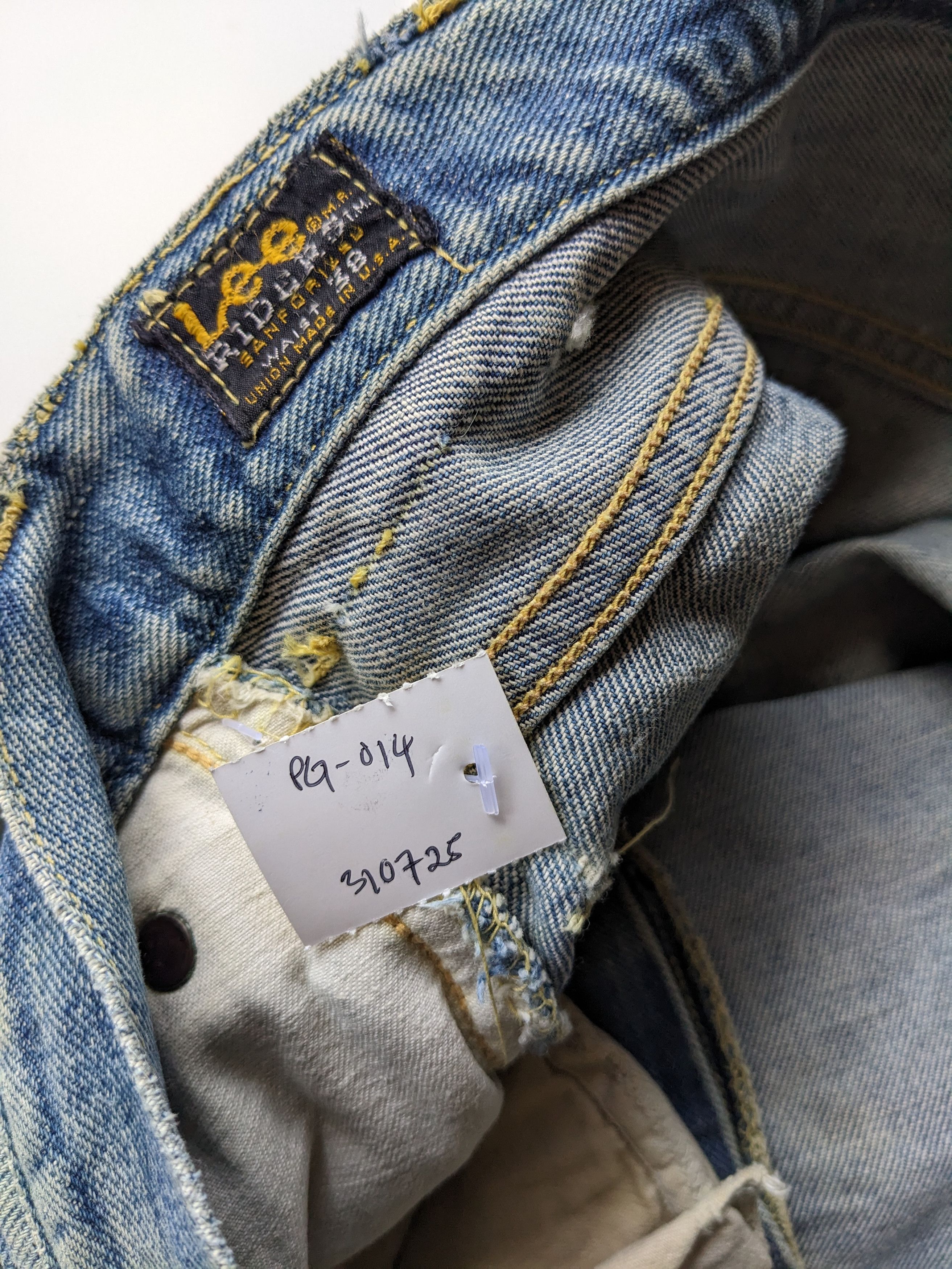 Lee Vintage 50s Lee distressed selvedge jeans Size US 37 - 11 Thumbnail