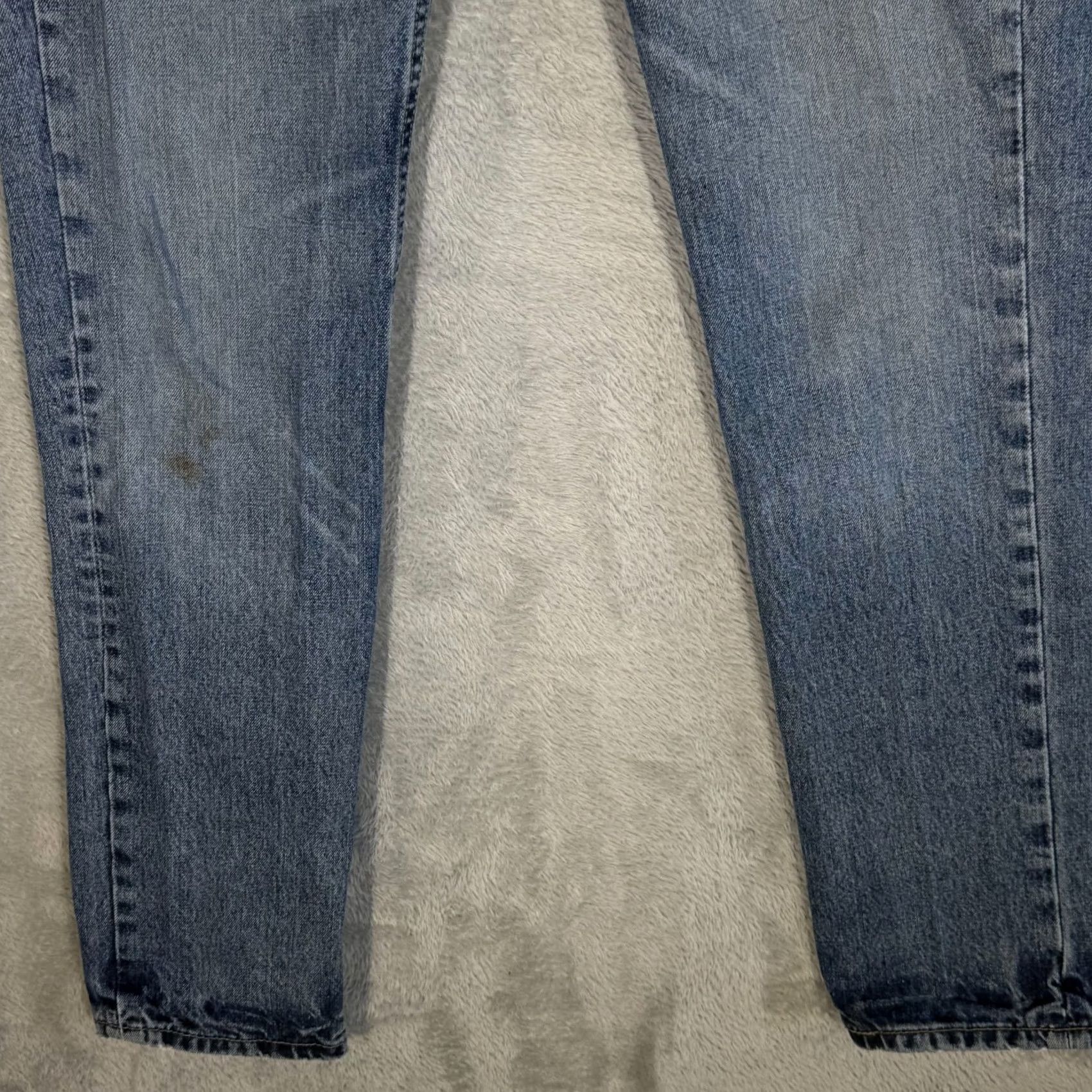 Levi's Levi’s 501 Men’s Jeans 34x34 Button Fly Straight Blue Denim Regular Rise - 5-Pocket Denim Jeans Mens Size US 34 / EU 50 - 5 Thumbnail