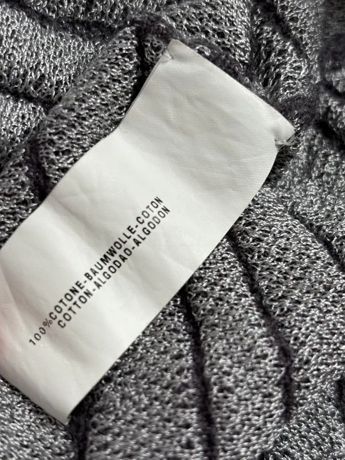 Armani Collezioni 2000s Armani Collezioni Grey Savage V Neck Polo Longsleeves Size US M / EU 48-50 / 2 - 11 Thumbnail
