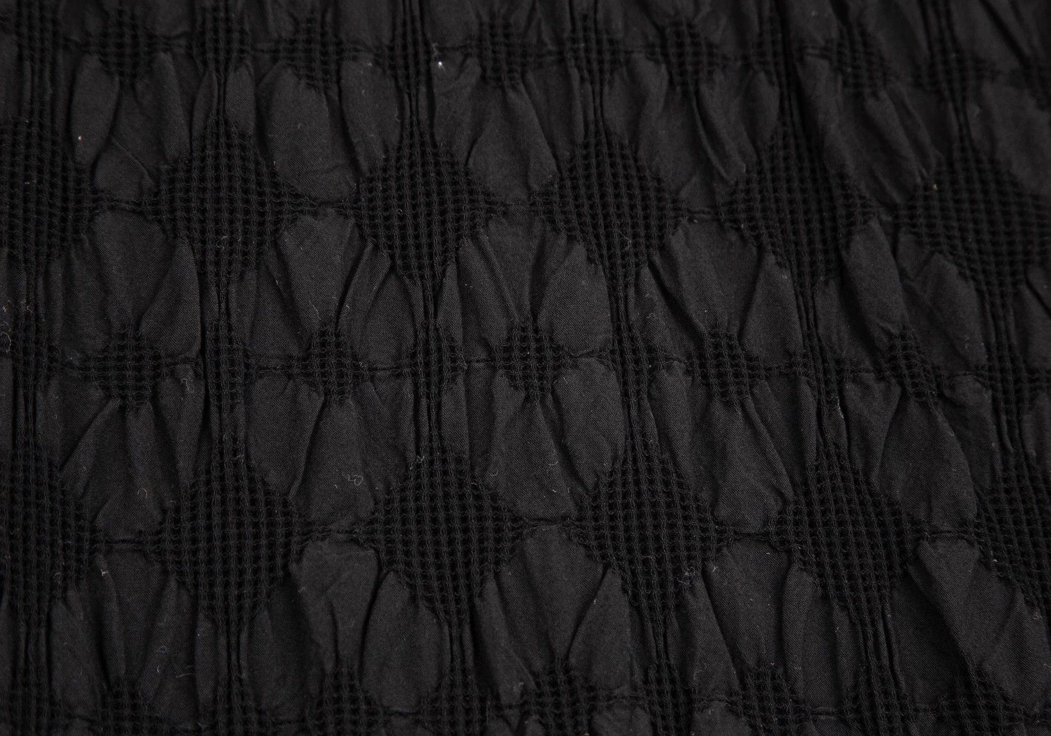 Issey Miyake Waffle Jacquard Shirt in Black Size 3 Size US L / EU 52-54 / 3 - 13 Thumbnail