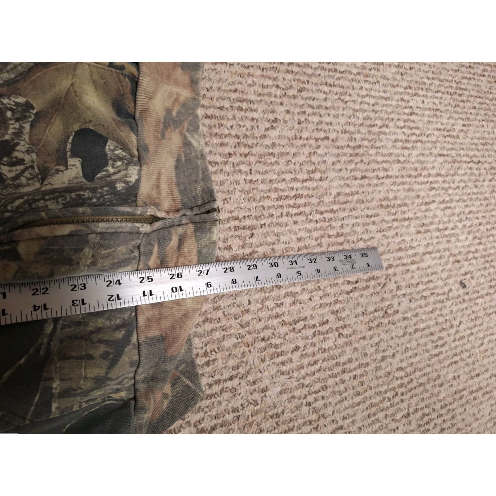 VINTAGE Jerzees Outdoors Realtree Camo Full Zip Hoodie L Adults Men 90s 90s Outdoor Camouflage Hooded Sweatshirt Full Zip