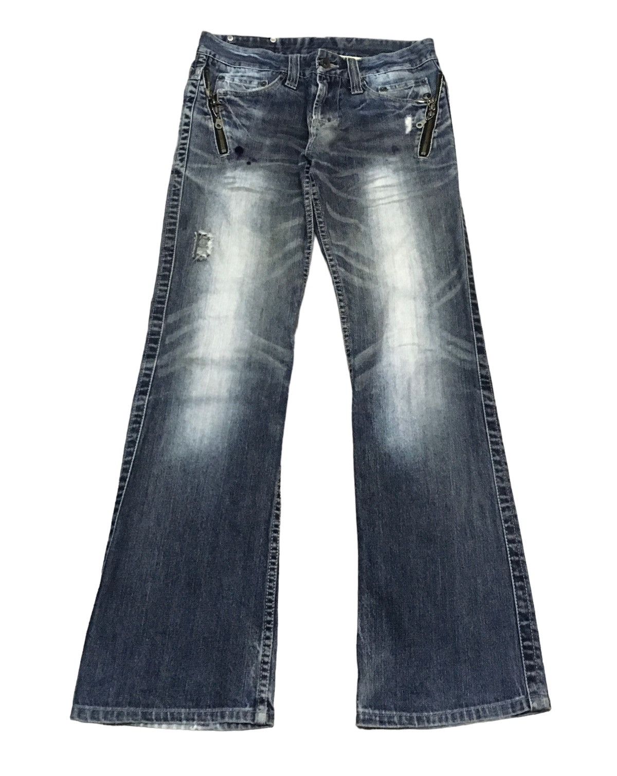 semanticdesign Very Rare Vintage Brand Semantic Design Flared Jeans 1990s Size US 31 - 1 Thumbnail