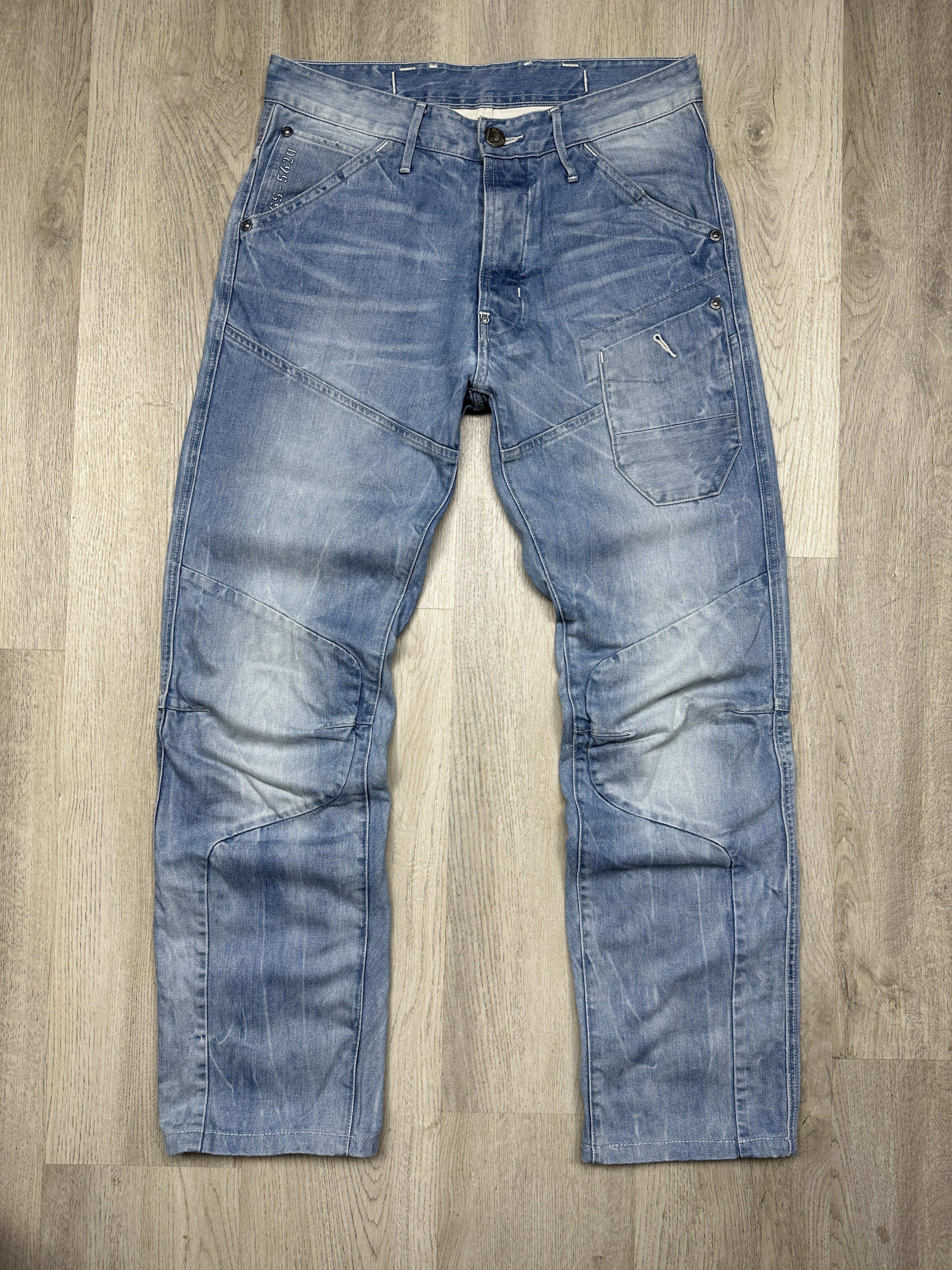 G-Star G Star Raw Skiff 5620 Tapered Denim Double Knee Pants Jeans Size US 31 - 4 Thumbnail