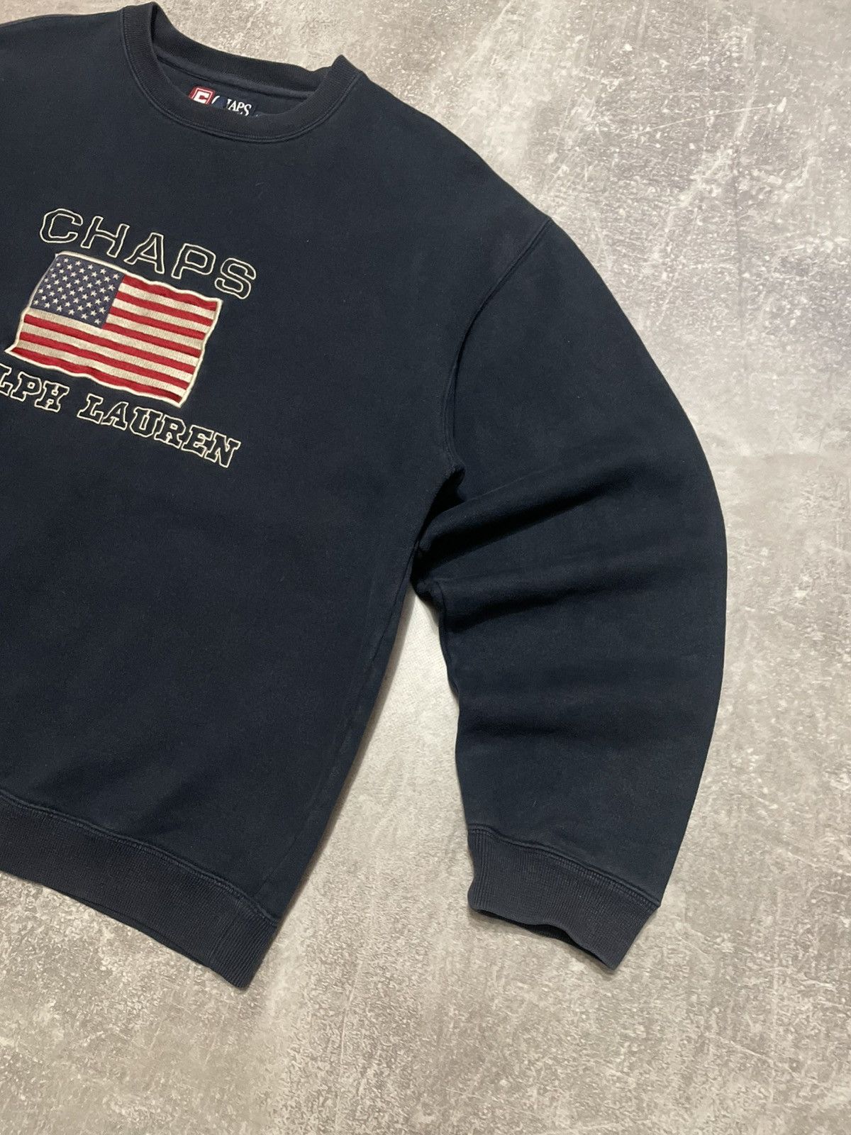 Chaps Ralph Lauren Vintage Chaps Ralph Lauren Big Logo USA Flag Sweatshirt Y2K Size US L / EU 52-54 / 3 - 5 Thumbnail