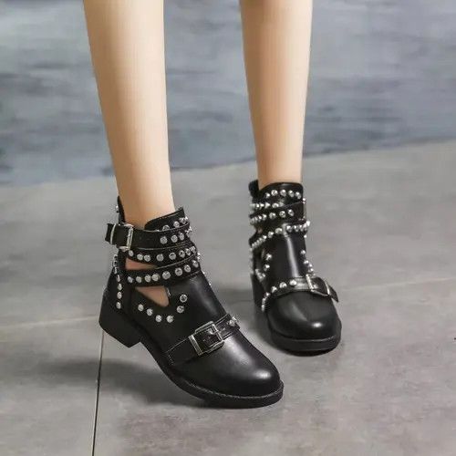 Japanese Brand Kimaya x Jyoge Stylish Women Boots Studded Size US 6.5 / EU 39-40 - 2 Thumbnail