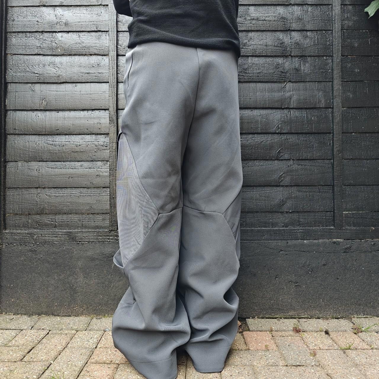Other Dark Grey Wide Leg Pleated Trousers Size US 32 / EU 48 - 5 Thumbnail