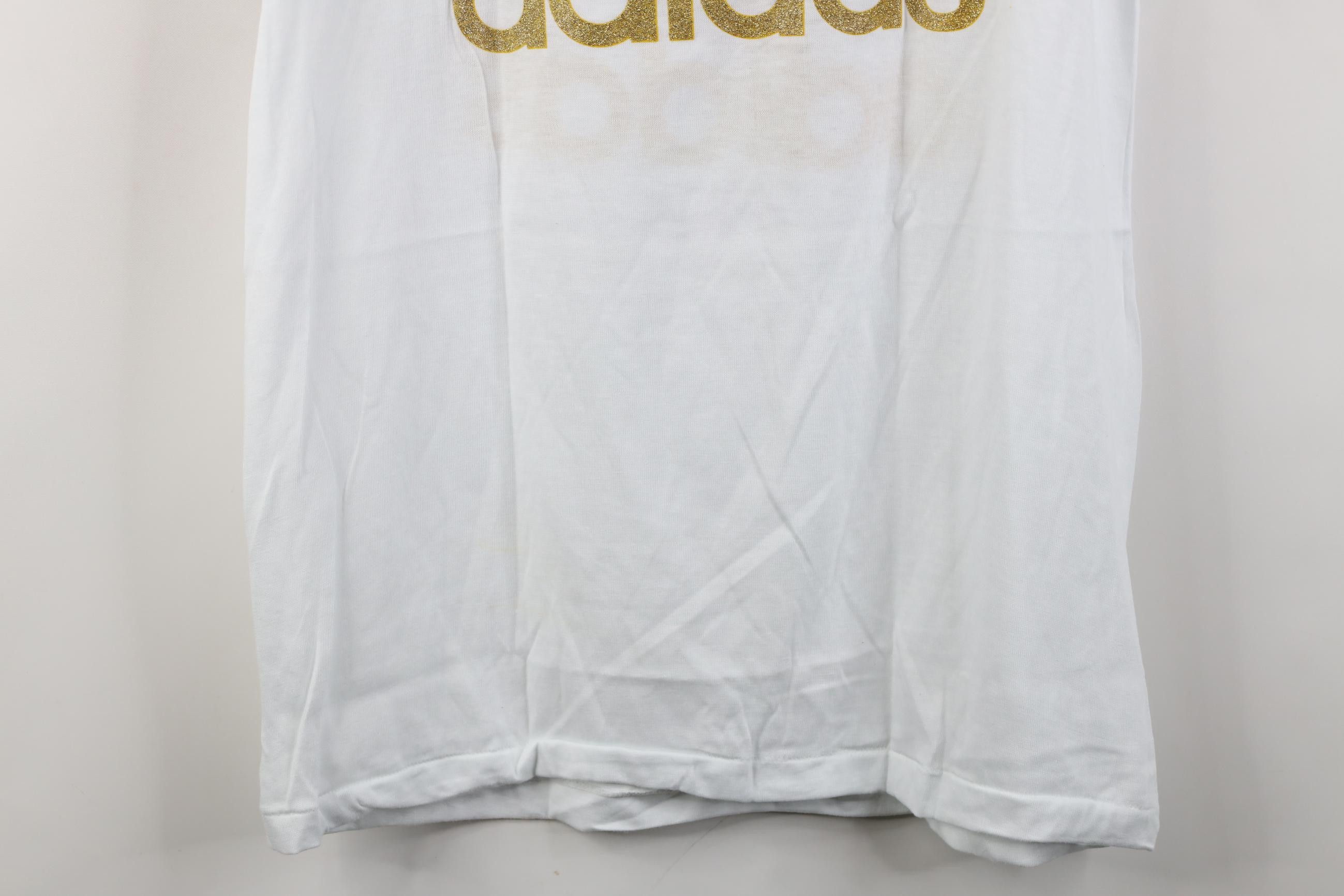 Adidas Deadstock Vintage 80s Adidas Olympics Gold Trefoil T-Shirt Size US M / EU 48-50 / 2 - 14 Thumbnail