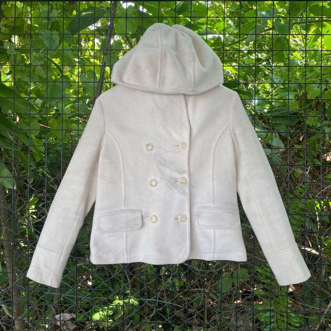 Designer × Jil Stuart Designer Jill Stuart Angola Wool Coat Hoodie Size S / US 4 / IT 40 - 1 Thumbnail