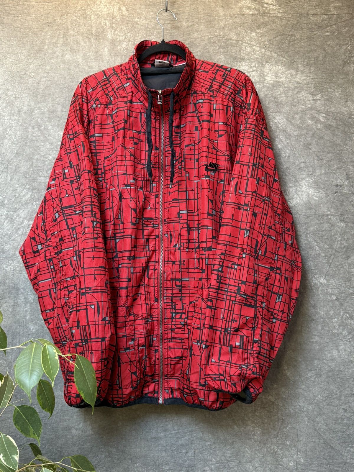 Nike × Vintage Vintage 00's Nike Swoosh Windbreakers Jacket Size US XL / EU 56 / 4 - 1 Thumbnail