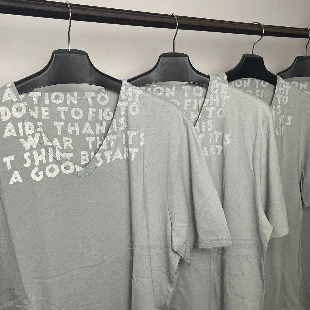 Maison Margiela maison martin margiela aids short sleeve t-shirt. Size US M / EU 48-50 / 2 - 2 Thumbnail