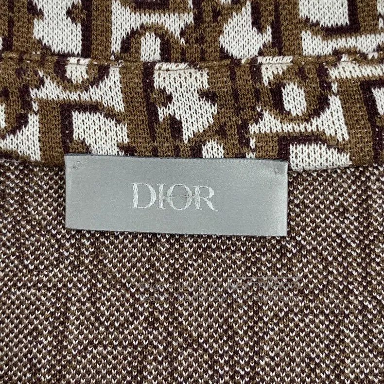 Dior Dior Brown old flower full print cotton knitted coat Size US S / EU 44-46 / 1 - 5 Thumbnail