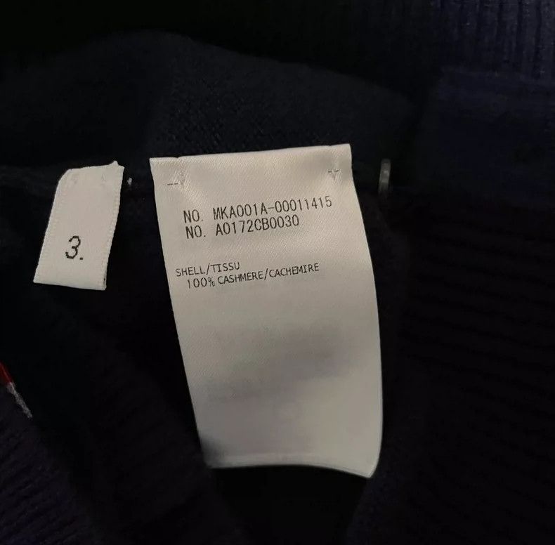 Thom Browne Thom Browne Blue sheep cashmere sweater Size US L / EU 52-54 / 3 - 2 Thumbnail