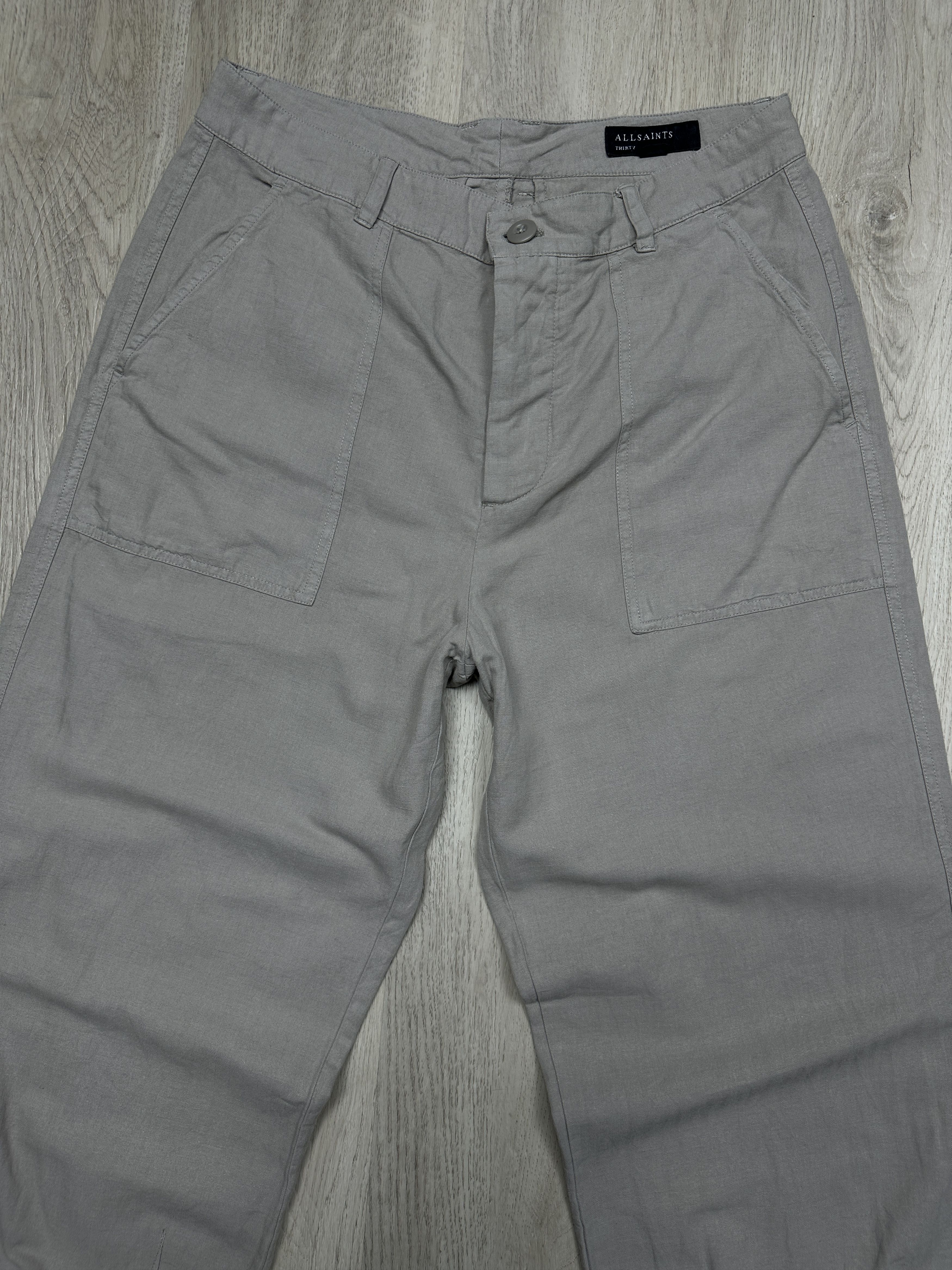 Allsaints Allsaints Mens Linen Archer Trousers Pants Size US 30 / EU 46 - 2 Thumbnail