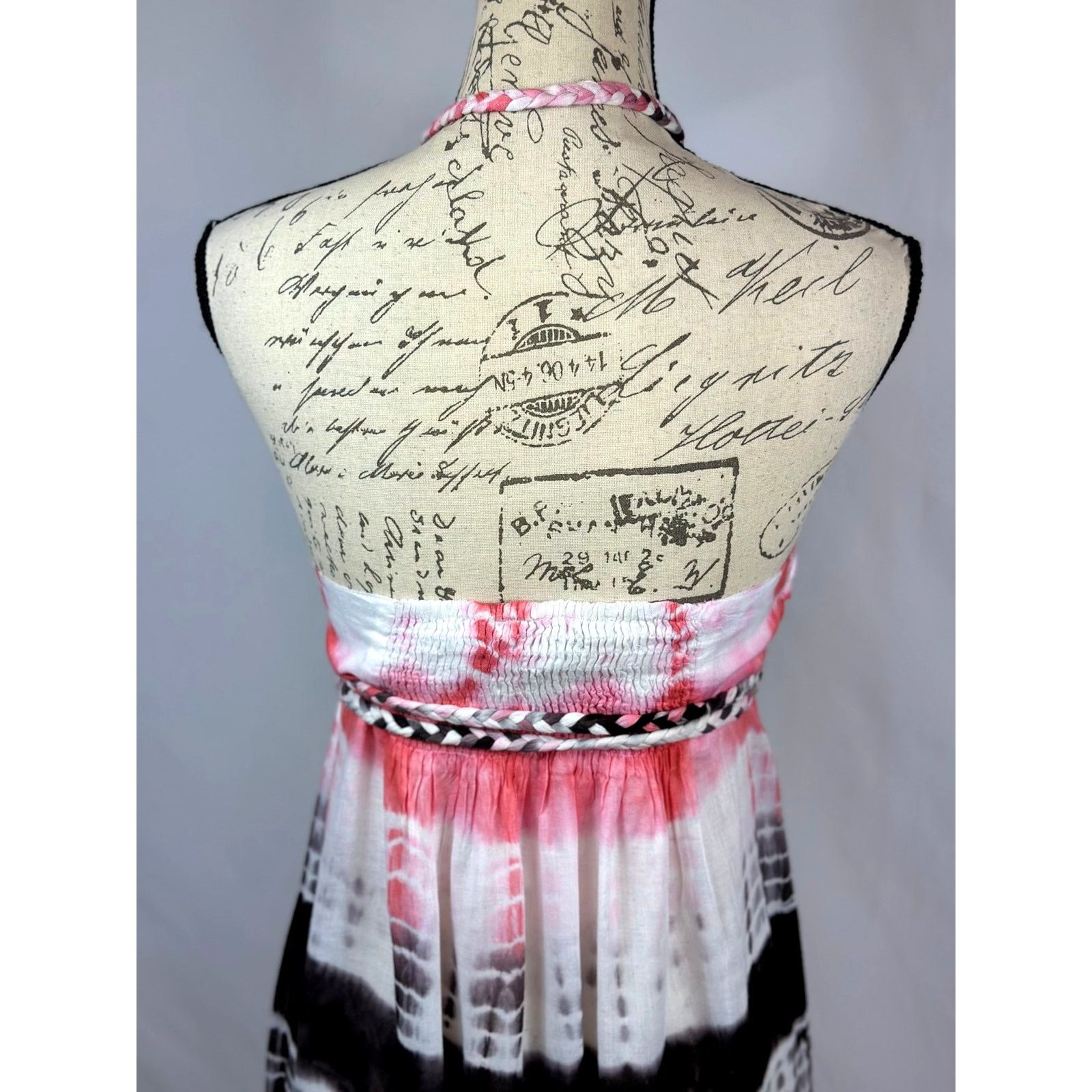 Other Chaudhry Halter Open Back Tie Dye Maxi Dress Pink Black M Size M / US 6-8 / IT 42-44 - 10 Thumbnail