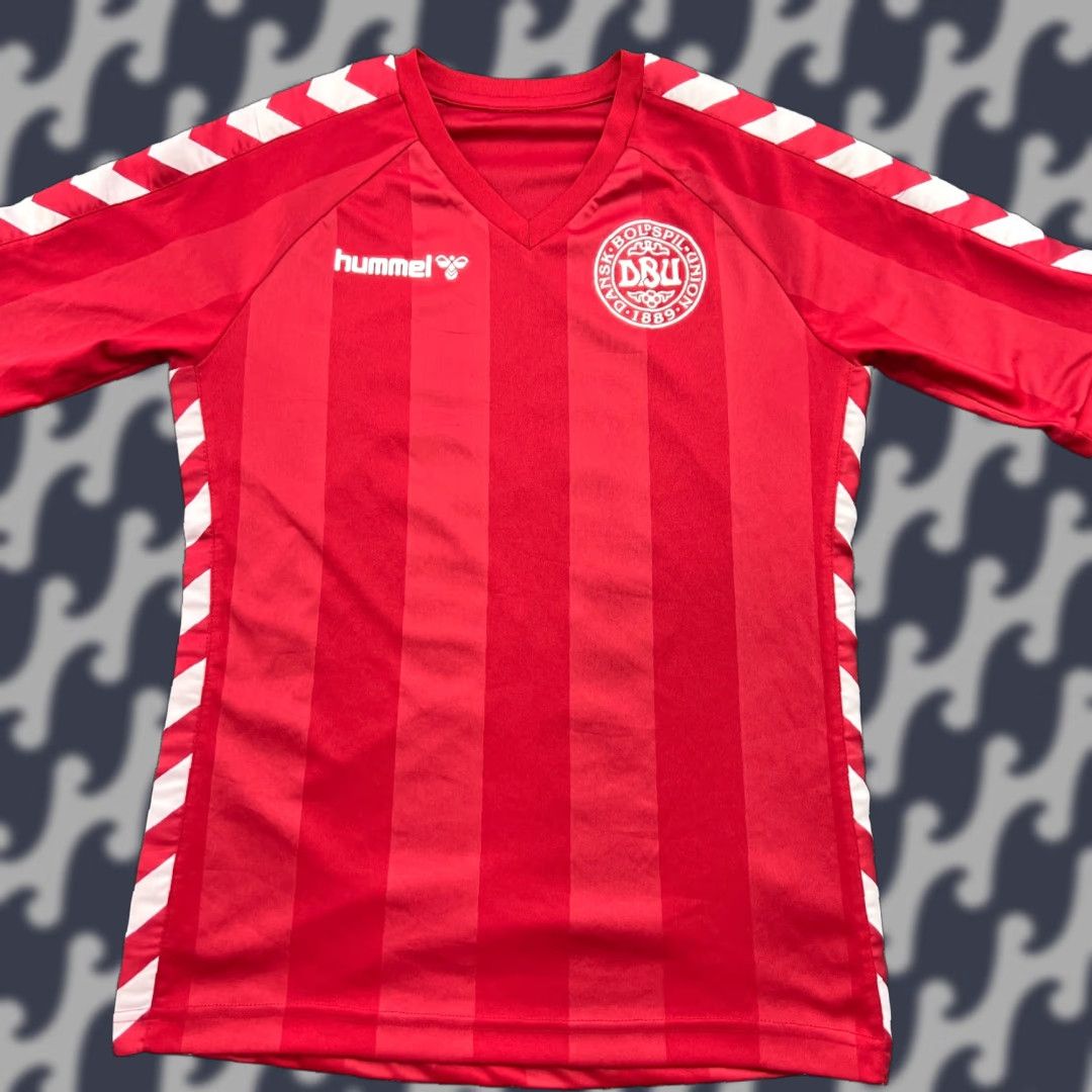Hummel Hummel Denmark 1983-1984 Home Jersey Football Mens XS Re-Issue Adult Shirt Retro Shirt XS Red Football Mens XS Red Jersey Polo Shirts Nike Size US XS / EU 42 / 0 - 1 Thumbnail