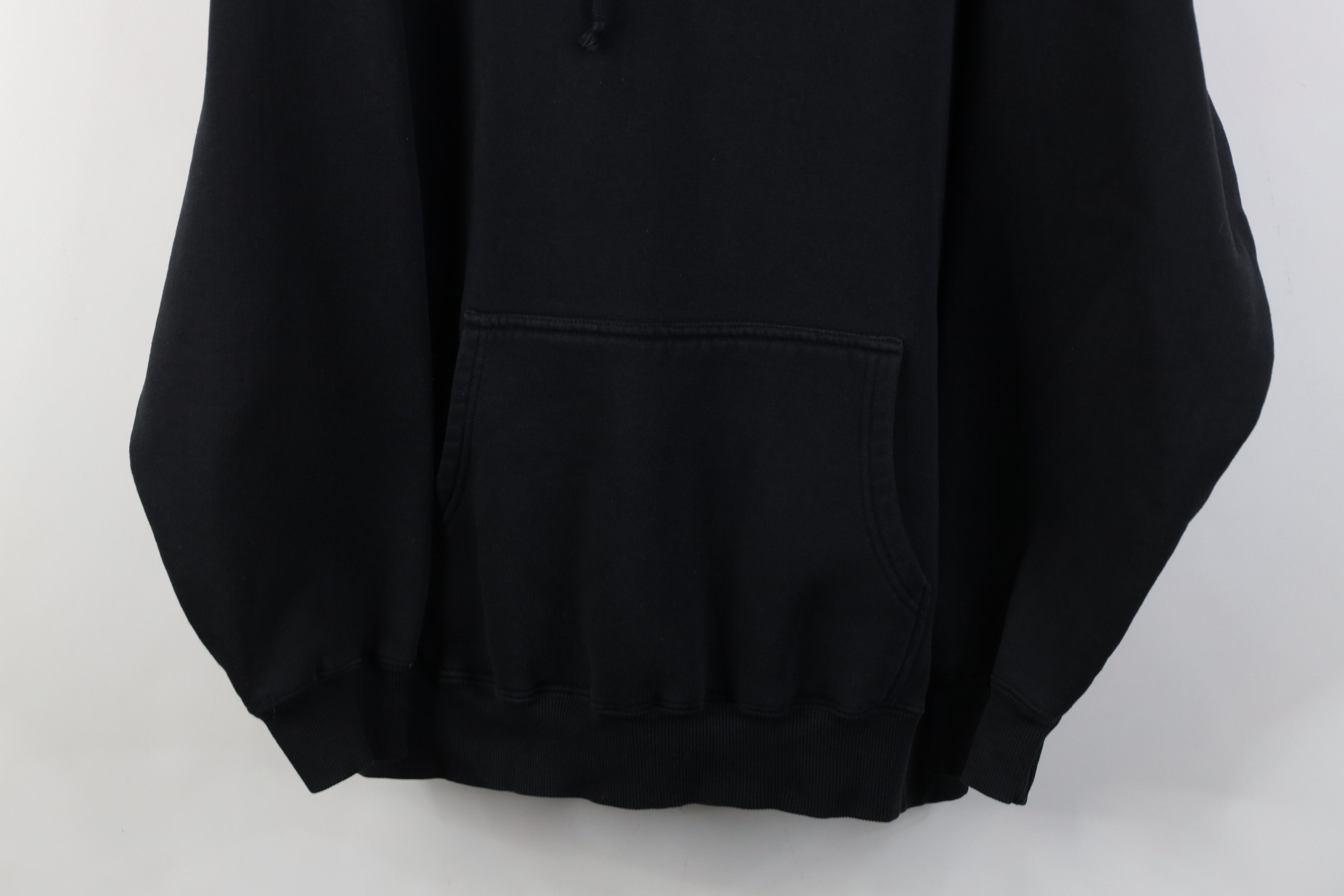 Vintage Vintage Y2K Streetwear Heavyweight Hoodie Sweatshirt Black Size US L / EU 52-54 / 3 - 3 Thumbnail