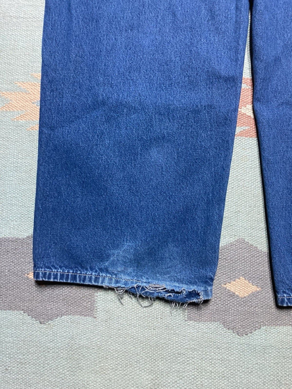 Vintage carhartt denim carpenter jeans B13 DST straight dungar 42x30 Size US 42 / EU 58 - 2 Thumbnail