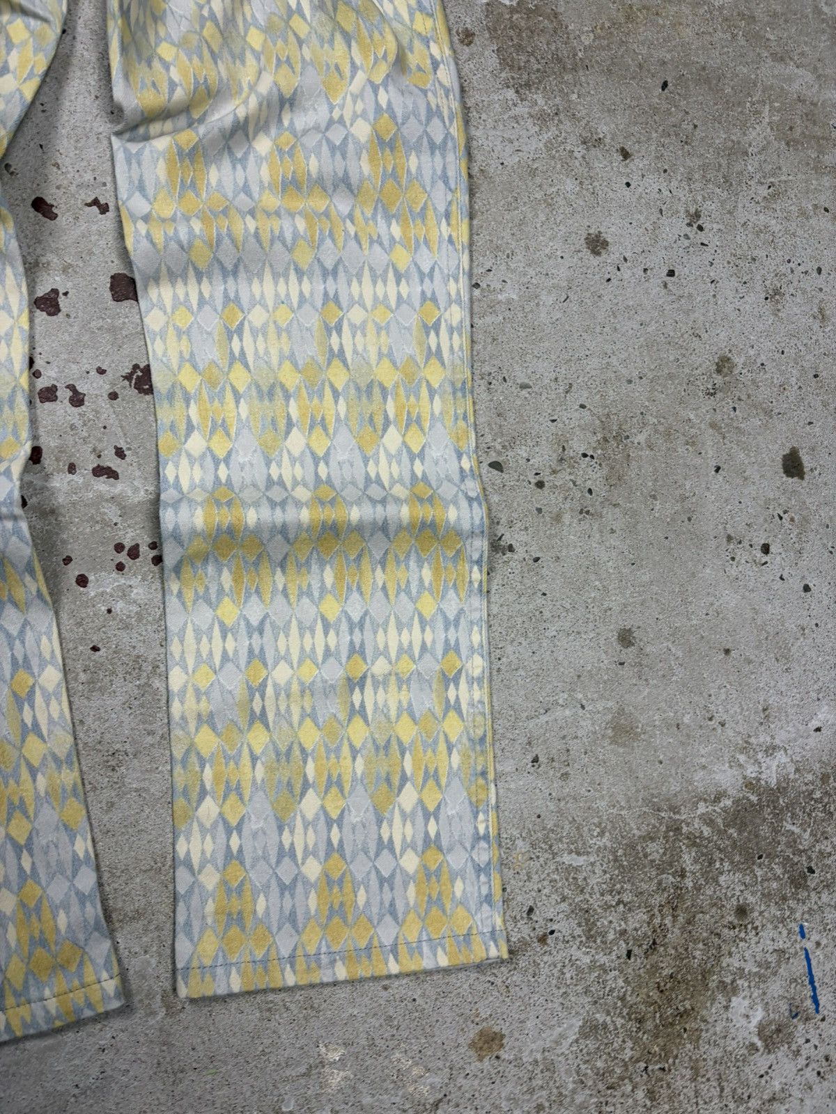 Roberto Cavalli Vintage 1990s Roberto Cavalli Jeans Geometric Abstract Size 24" / US 00 / IT 34 - 13 Thumbnail