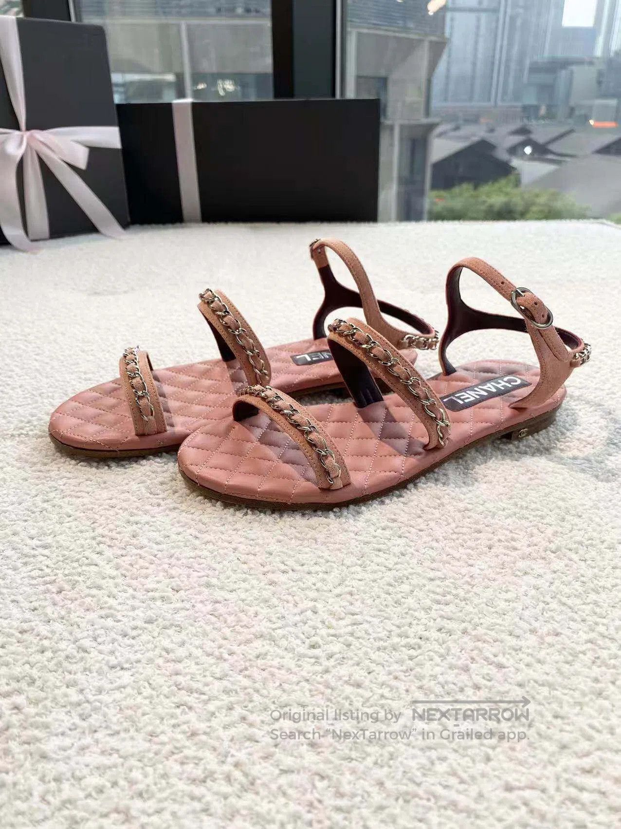 Chanel Chanel Strappy chain sandals| Size US 6 / IT 36 - 1 Thumbnail