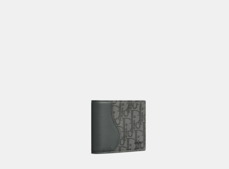 Dior o1w1db10426 2ADBC3 Size :OS/ Saddle Bifold Wallet in Gray Size ONE SIZE - 2 Thumbnail