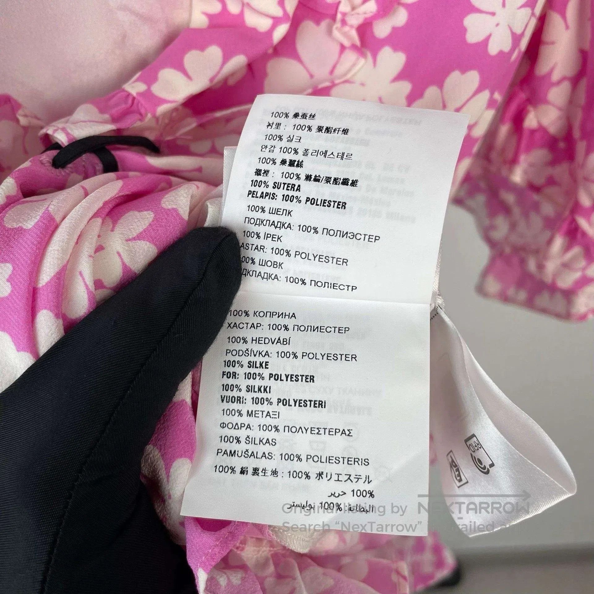 Miu Miu MiuMiu Pink Floral Print Dress. Size S / US 4 / IT 40 - 9 Thumbnail