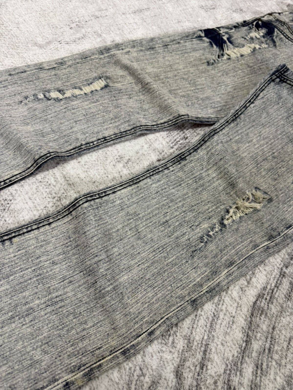 Japanese Brand × PHENOMENON MCD Japan Acid Wash Deconstructed Distressed Jeans Size US 30 / EU 46 - 11 Thumbnail