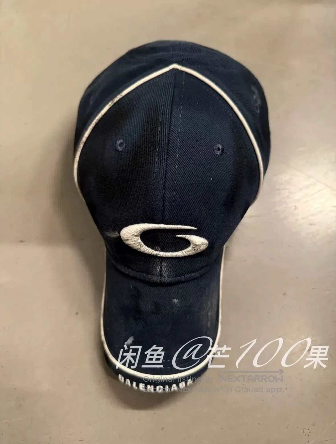 Balenciaga Balenciaga 25 Distressed Patchwork Baseball Cap. Size ONE SIZE - 3 Thumbnail