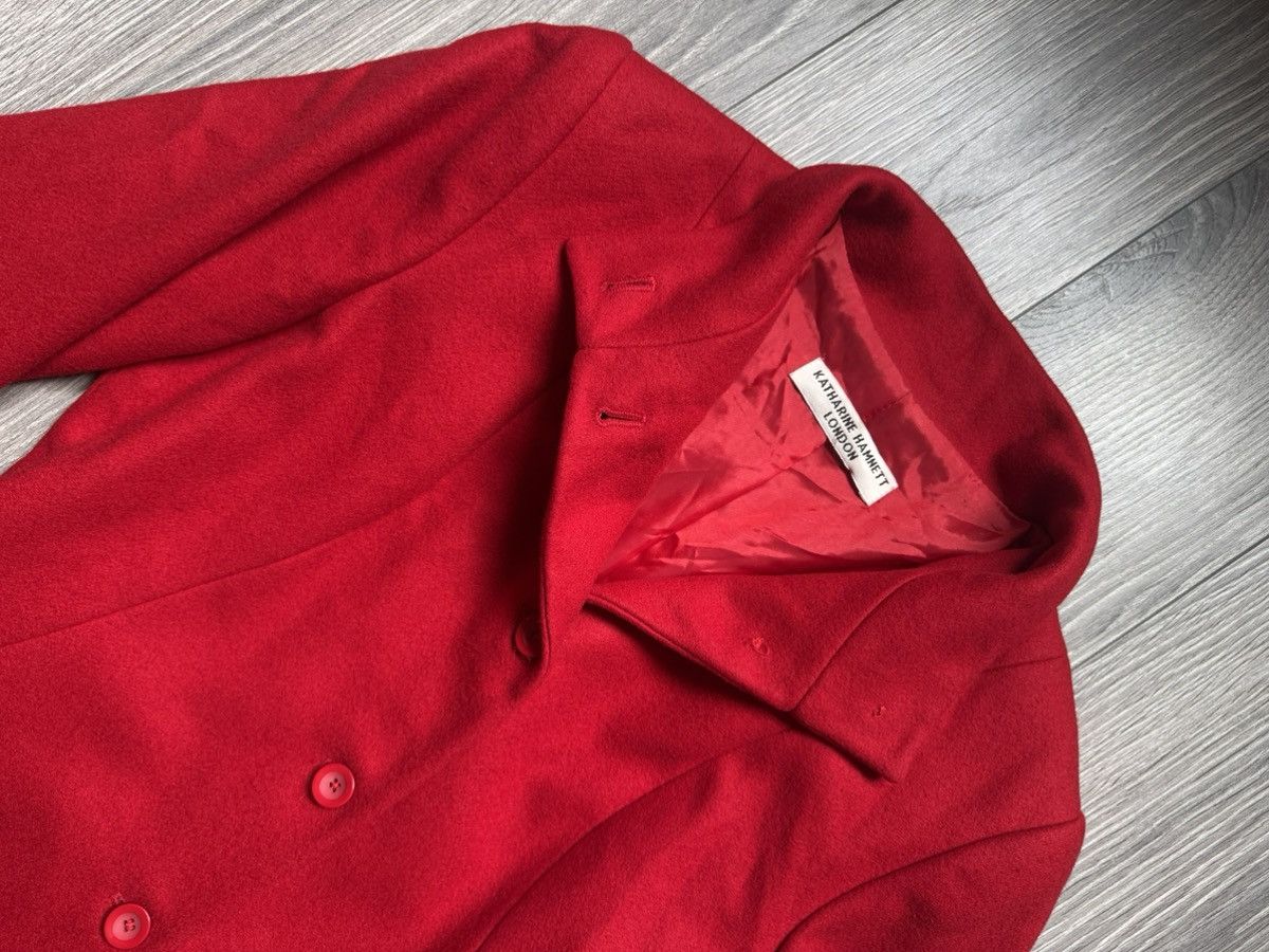 Katharine Hamnett London Vintage Katharine Hamnett London red wool belted coat 46 Size L / US 10 / IT 46 - 8 Thumbnail