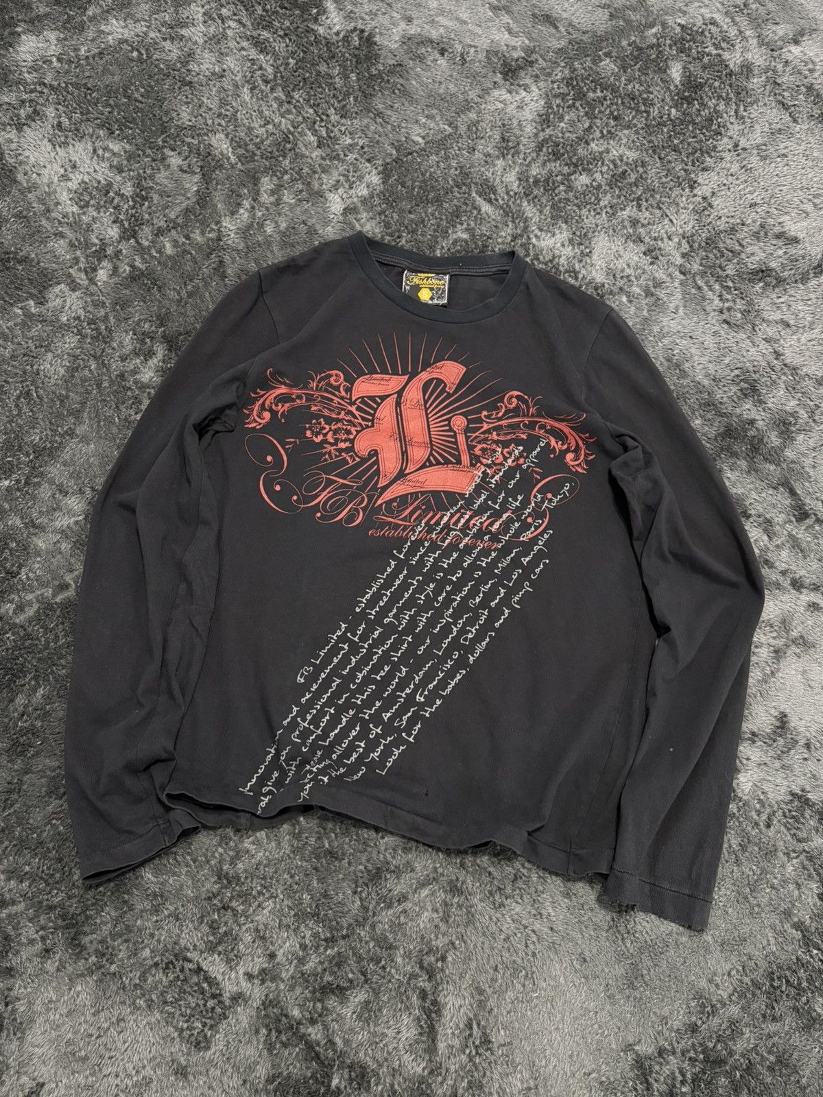 Hysteric Glamour Vintage Fishbone Y2K Tribal 2000s Longsleeve Size US S / EU 44-46 / 1 - 1 Thumbnail