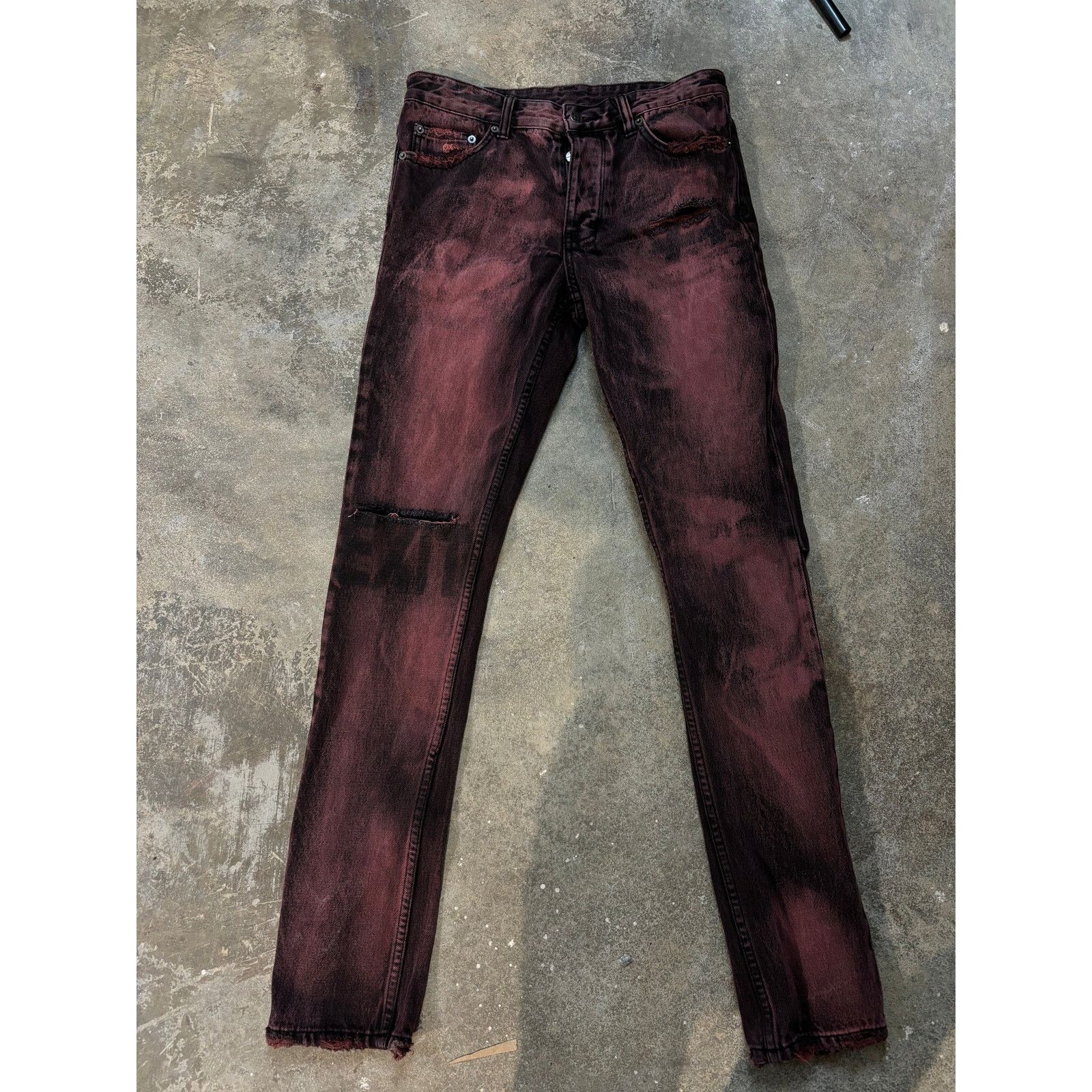 Ksubi Ksubi Jeans Maroon 30 Used Size US 30 / EU 46 - 1 Thumbnail