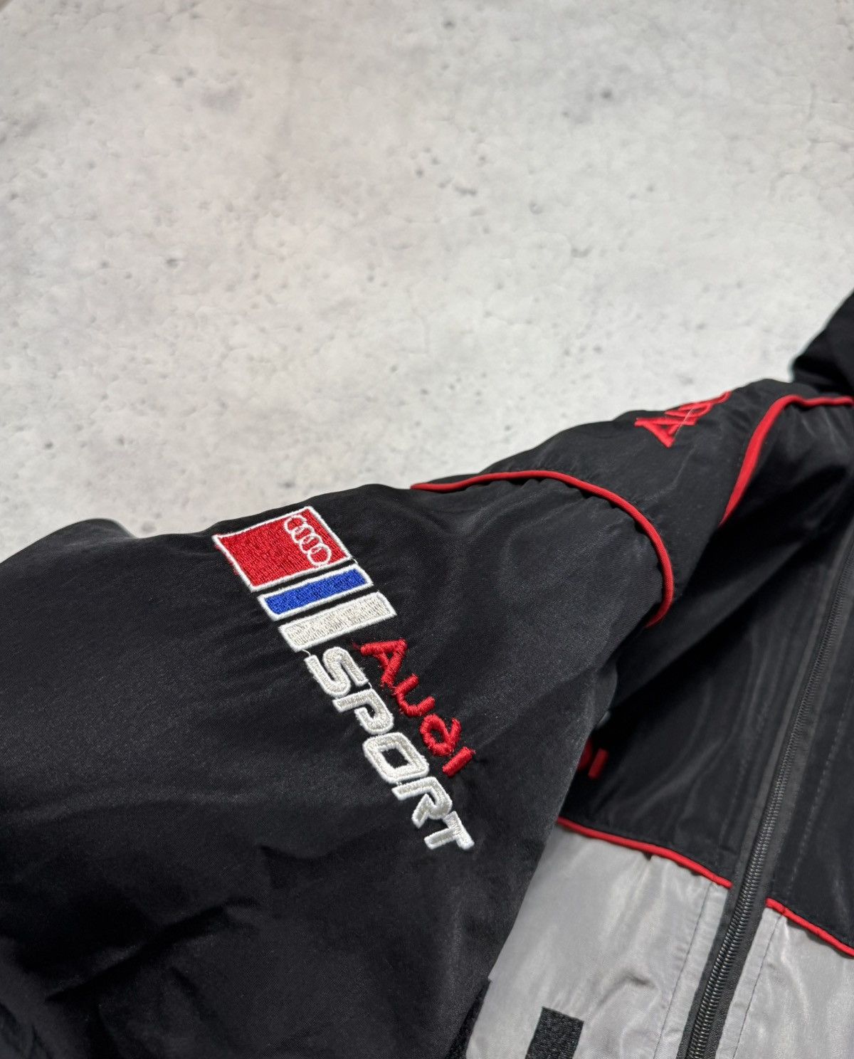 Audi Audi Sport Bomber Racing Jacket Hype Rare Big Logo Vintage Size US XL / EU 56 / 4 - 6 Thumbnail