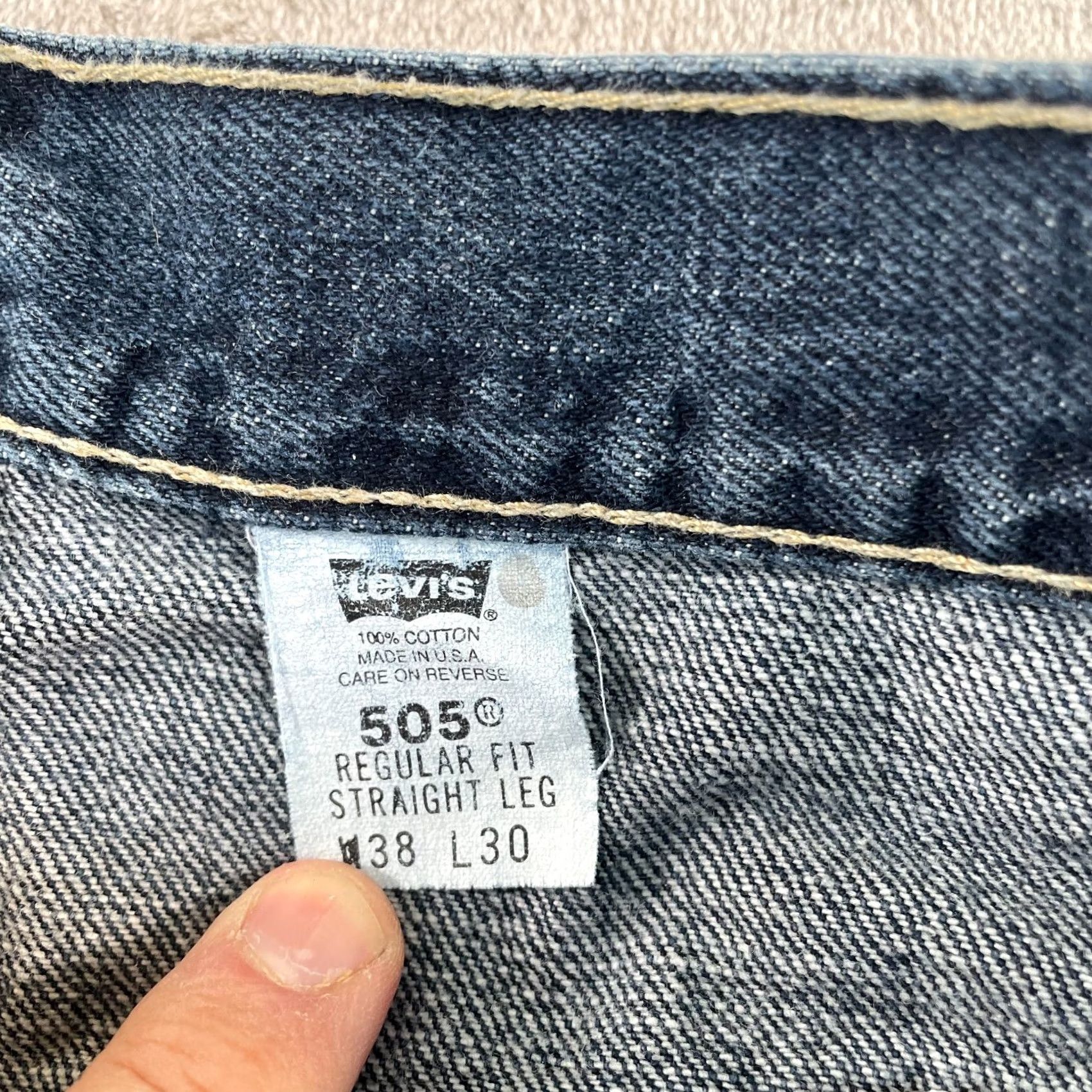 Levi's VINTAGE Levi's 505 Jeans Men 36x30 Blue Fade Regular Straight Leg USA Size US 36 / EU 52 - 2 Thumbnail